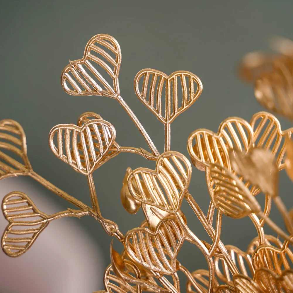 Heart Leaf Stem Gold Set Of 4 - Image 9