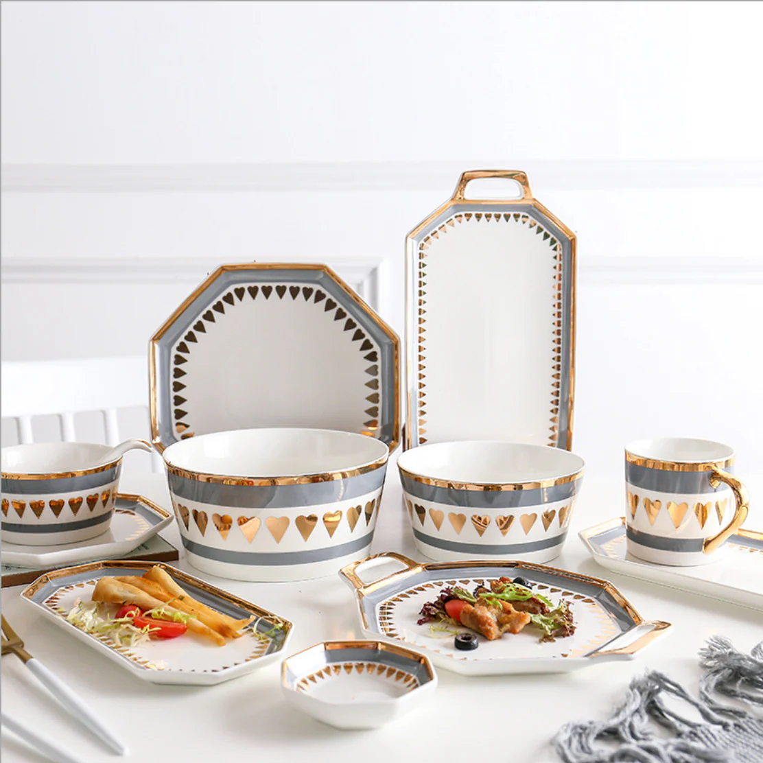 Heart Long Plate with Handle - Image 6