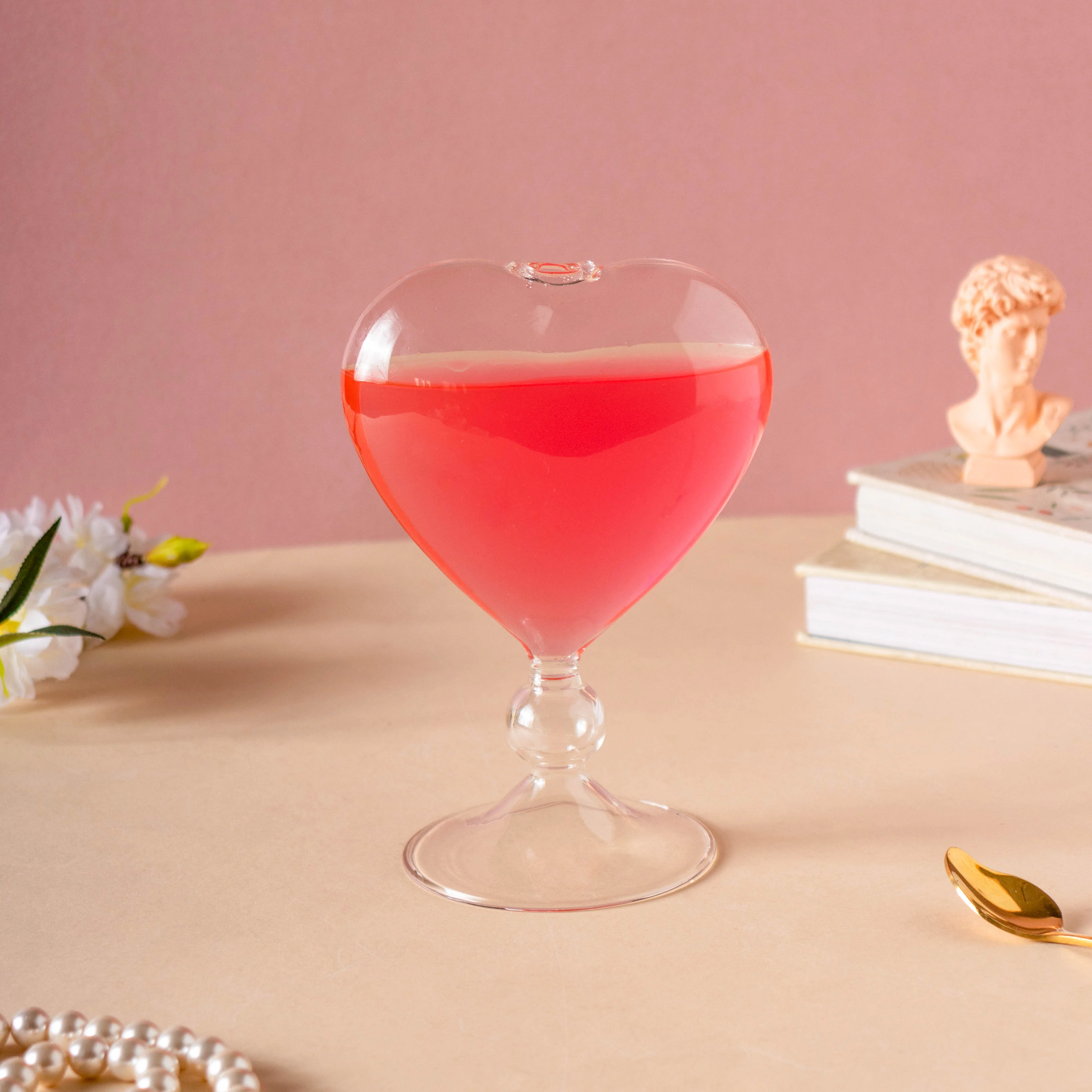 Heart Shaped Cocktail Glass