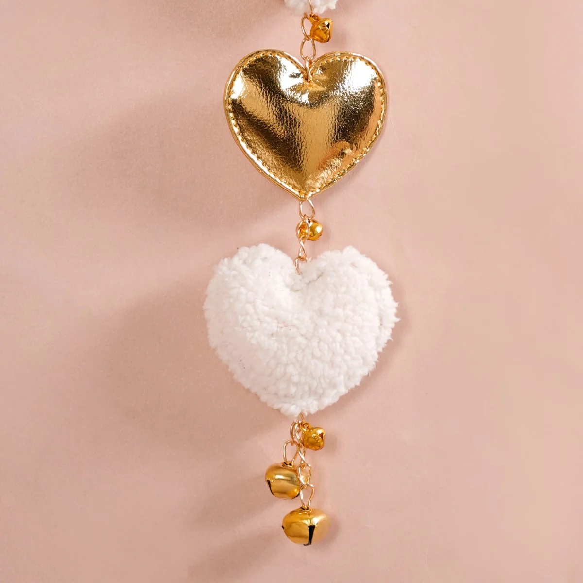 Heart Shaped Wall Decor White And Gold Set Of 2 17 Inch - Image 8