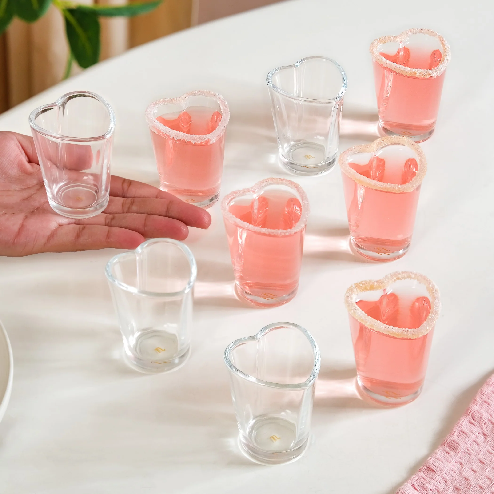 Heart Tequila Shot Glasses Set Of 9 50ml - Image 2