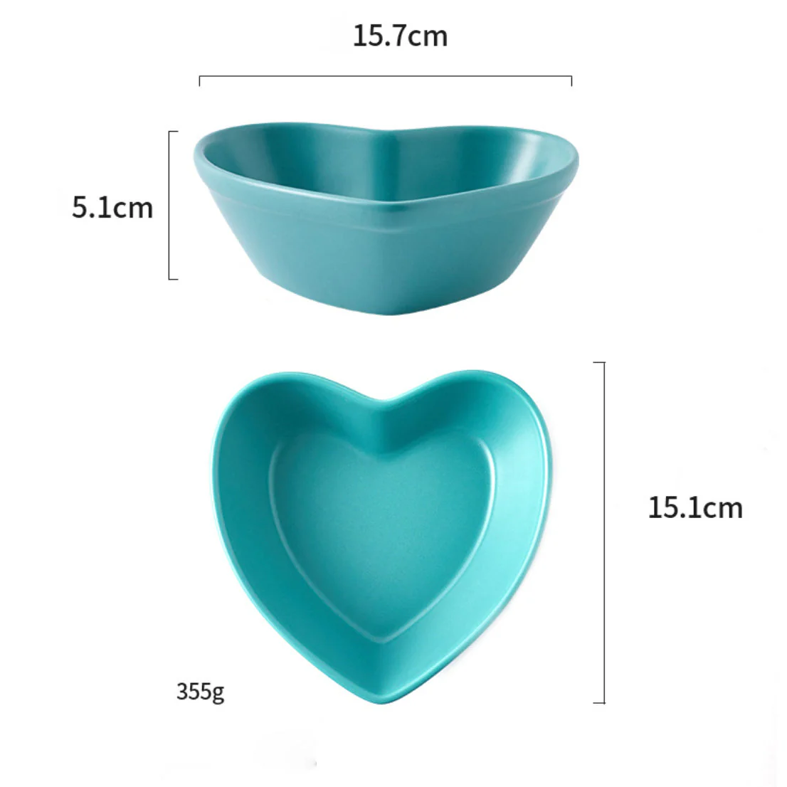 Hearty Ceramic Bakeware Small Light Blue 6 Inch - Image 3