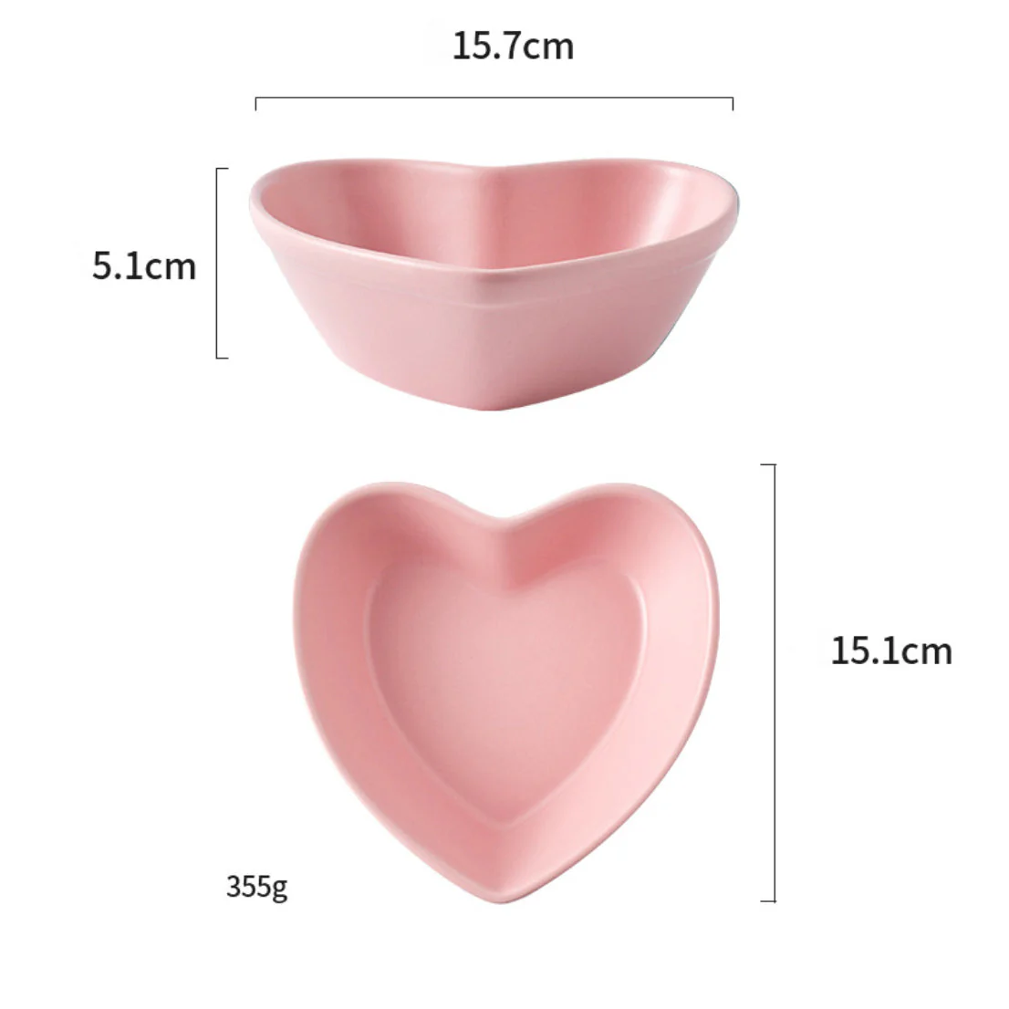 Hearty Ceramic Bakeware Small Pink 6 Inch - Image 4