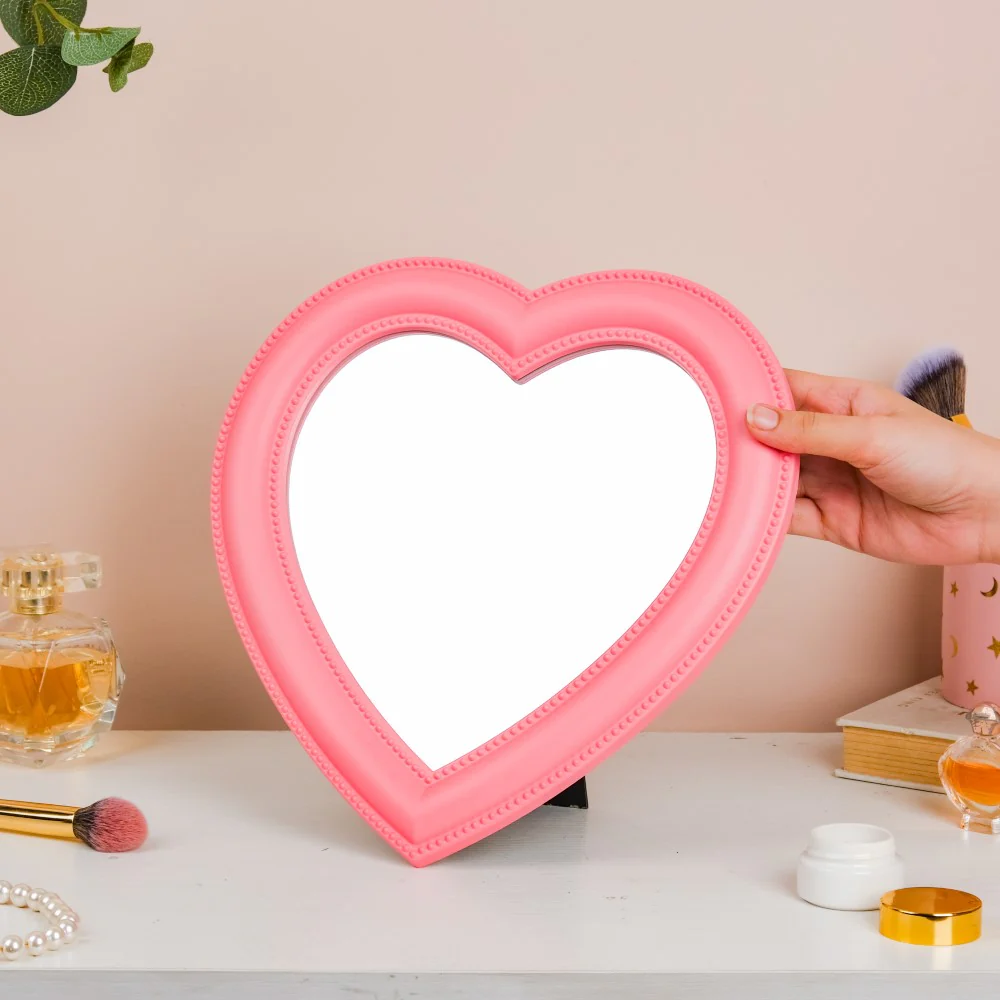 Hearty Desk Mirror Pink Large - Image 2