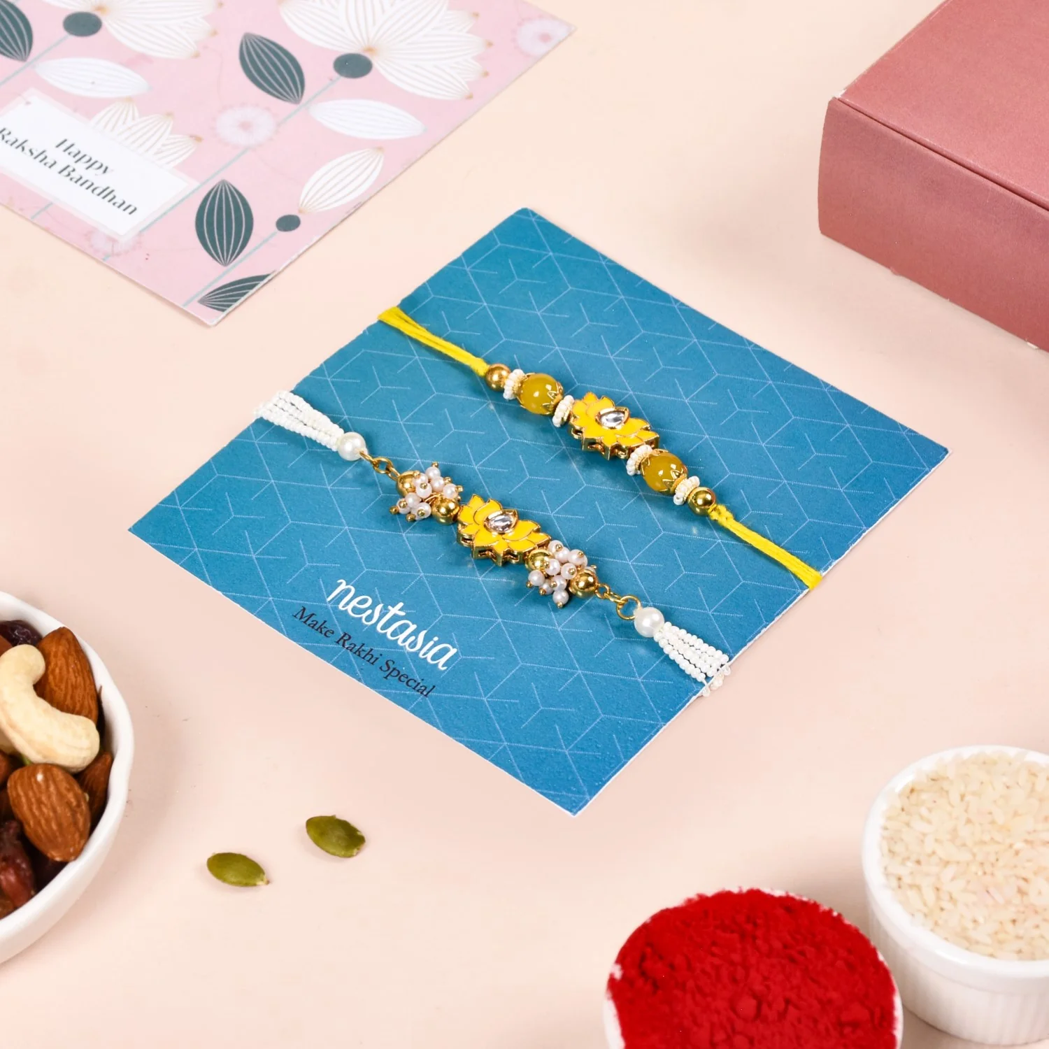 Heavenly Aroma Rakhi Hamper For Bhaiya Bhabhi - Image 3