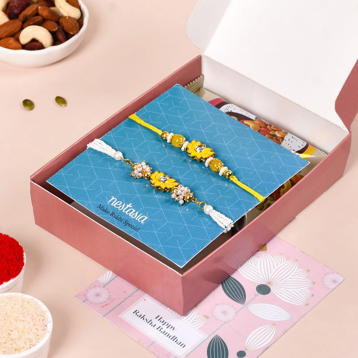 Heavenly Aroma Rakhi Hamper For Bhaiya Bhabhi - Image 7