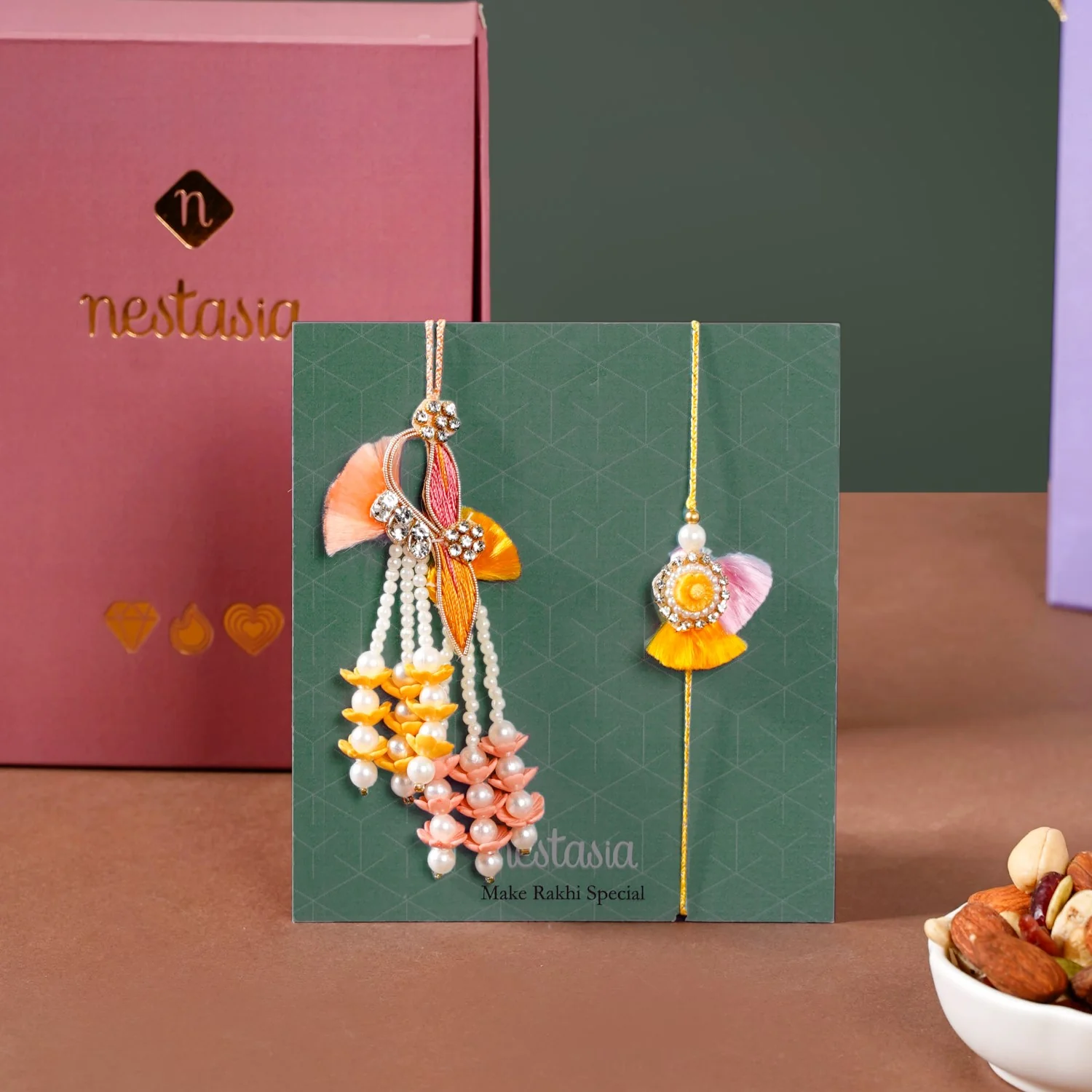 Here's To Good Times Rakhi Lumba Gift Hamper - Image 3