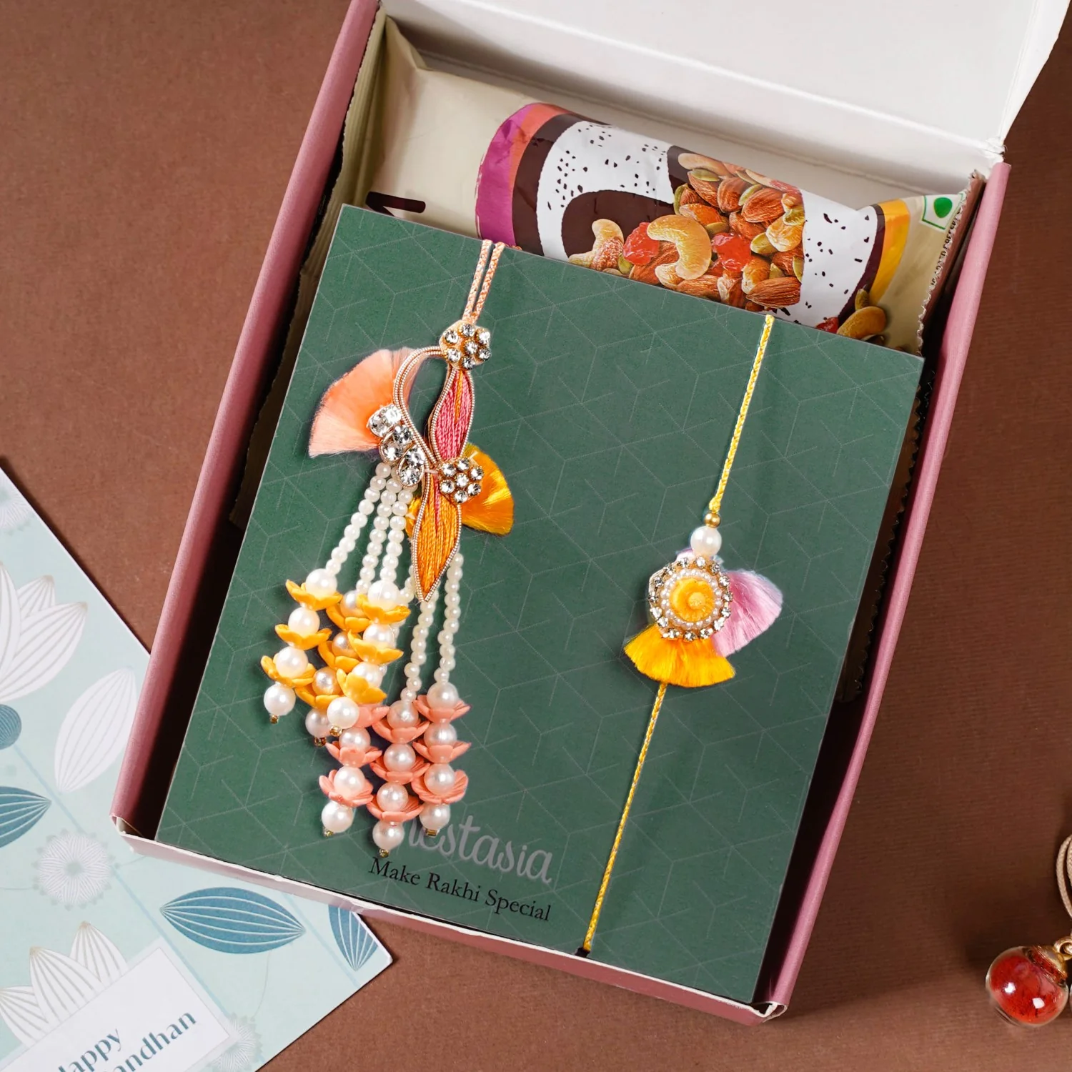 Here's To Good Times Rakhi Lumba Gift Hamper - Image 4