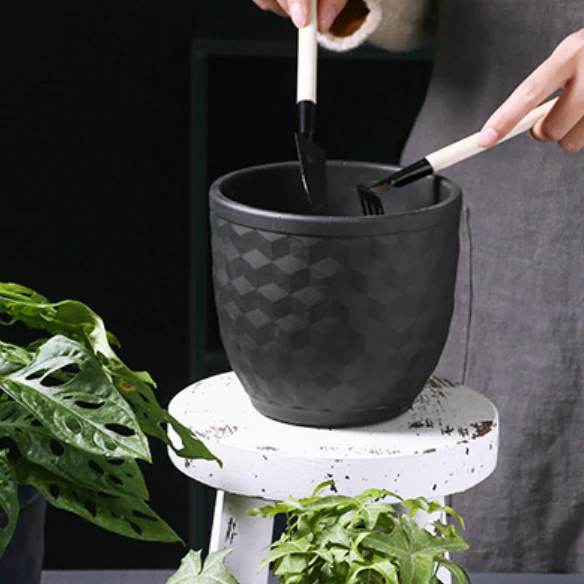 Hexagon Textured Planter Pot - Image 10
