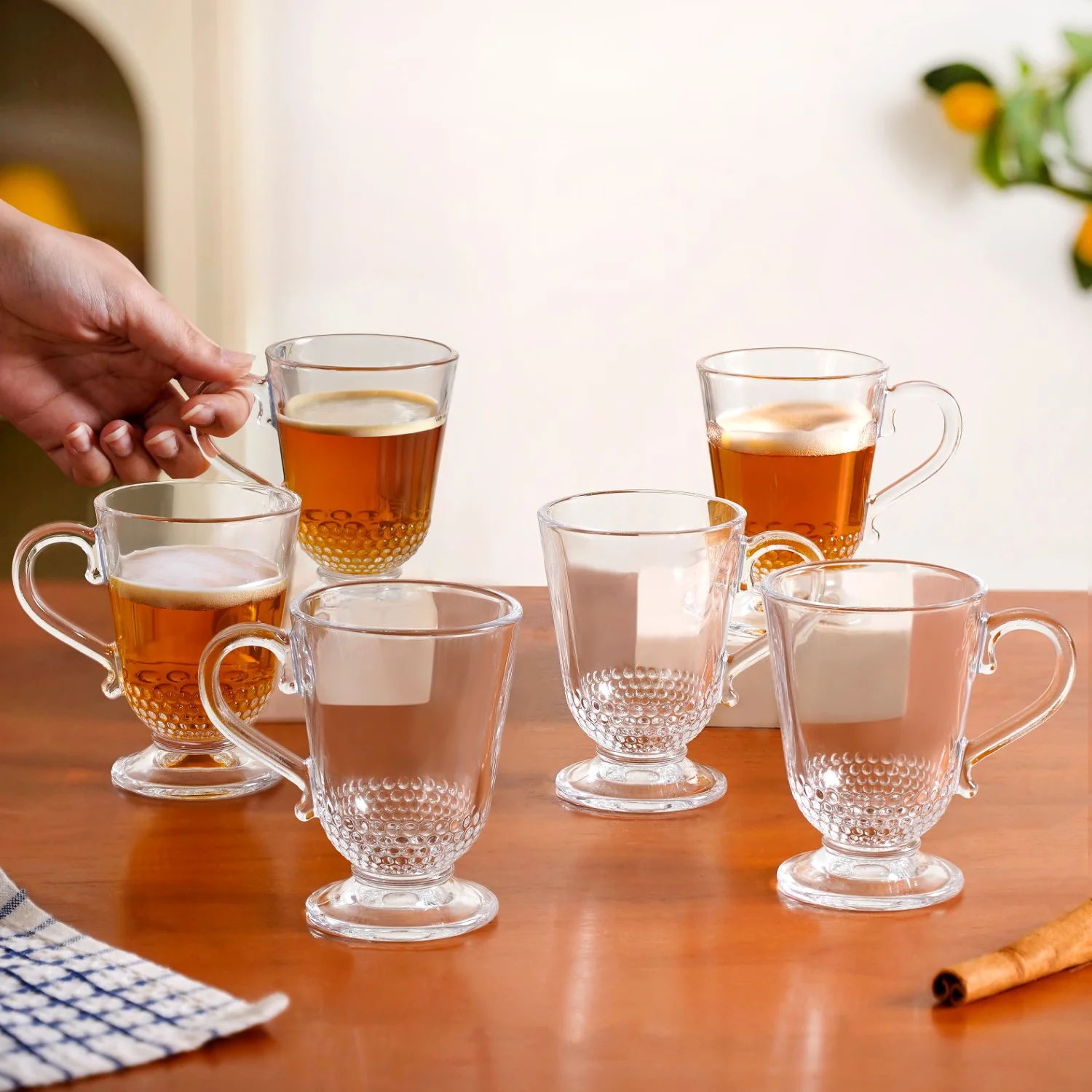 Hobnail Irish Coffee Glass Set Of 6 196ml - Image 3