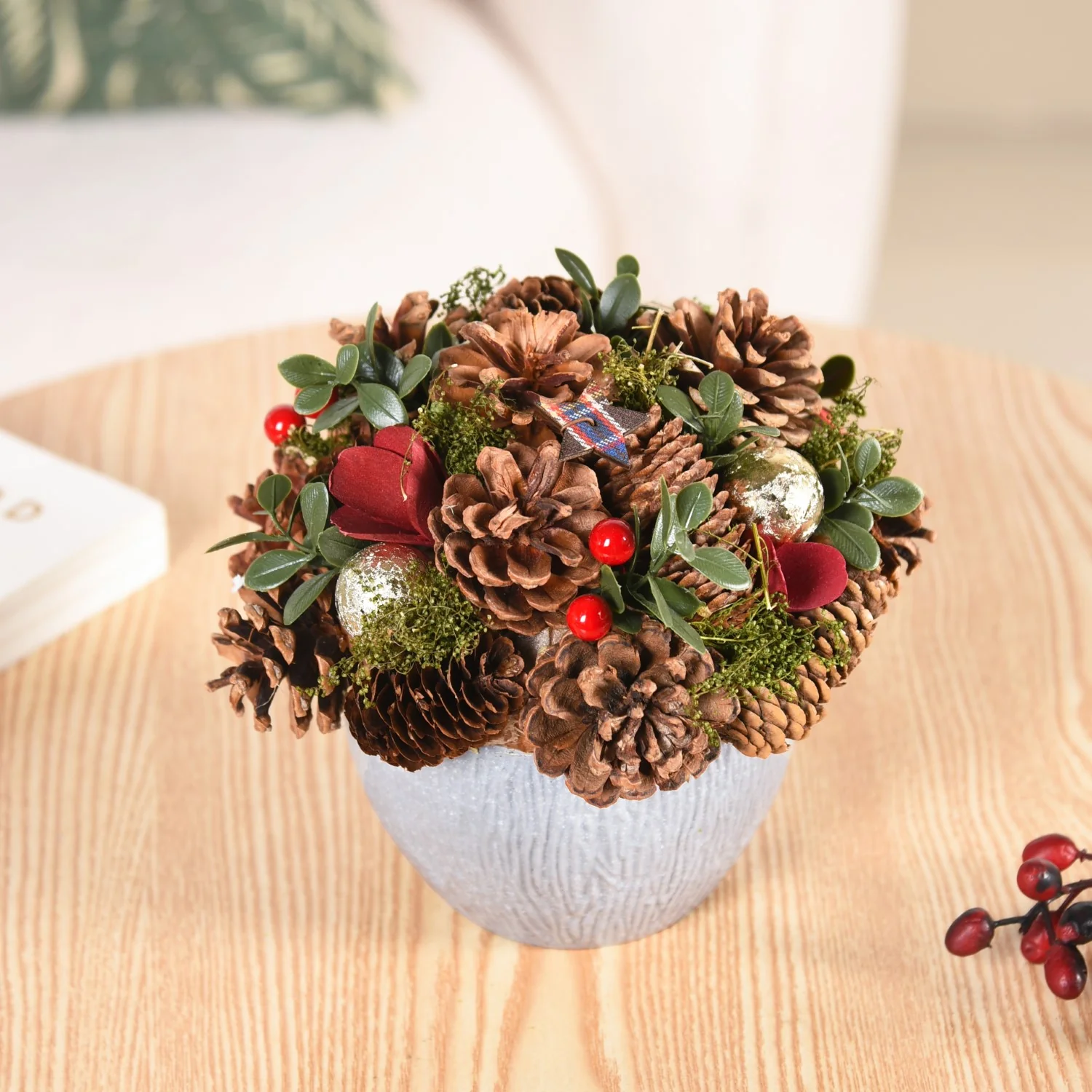 Holiday Delight Decorative Flower Pot - Image 3