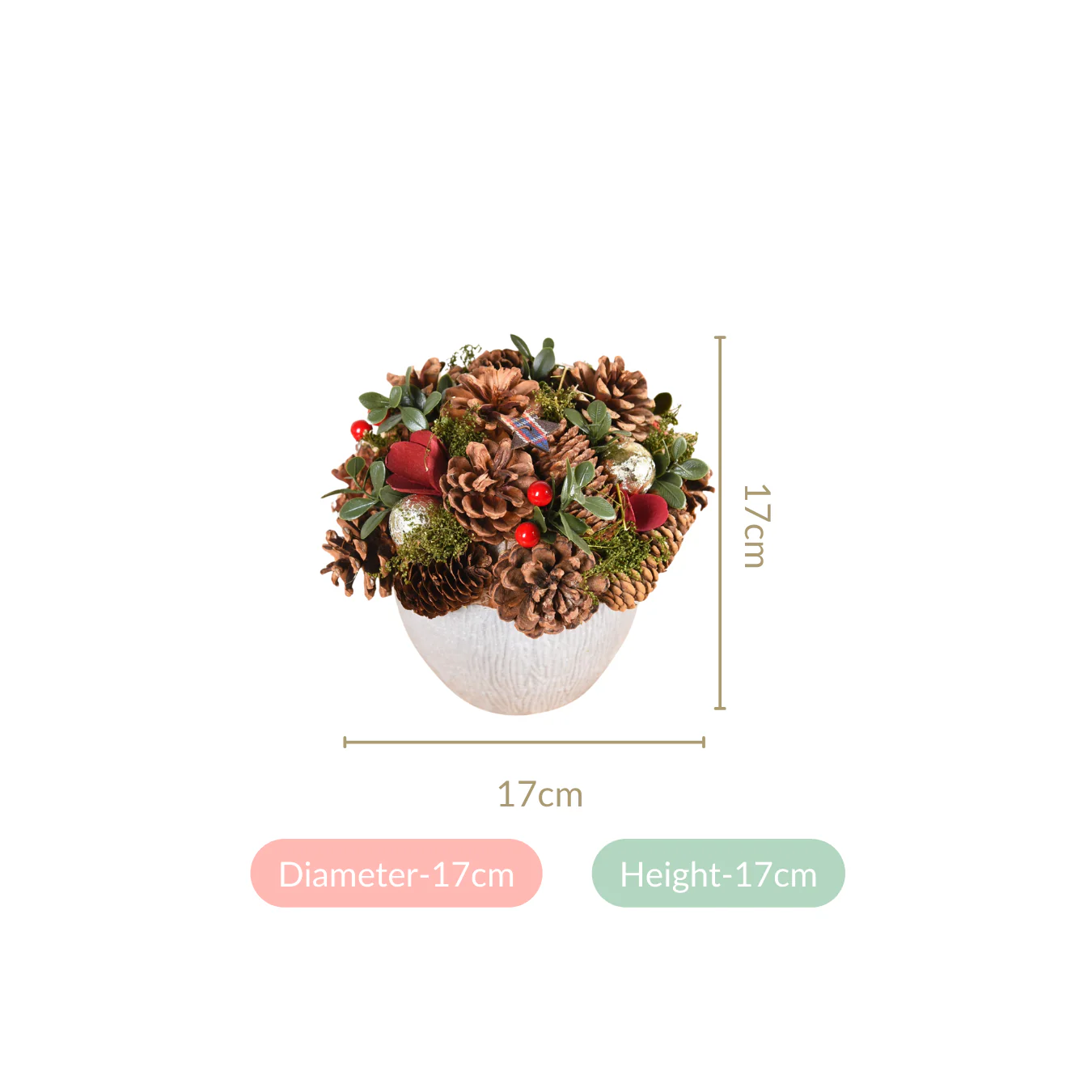 Holiday Delight Decorative Flower Pot - Image 4
