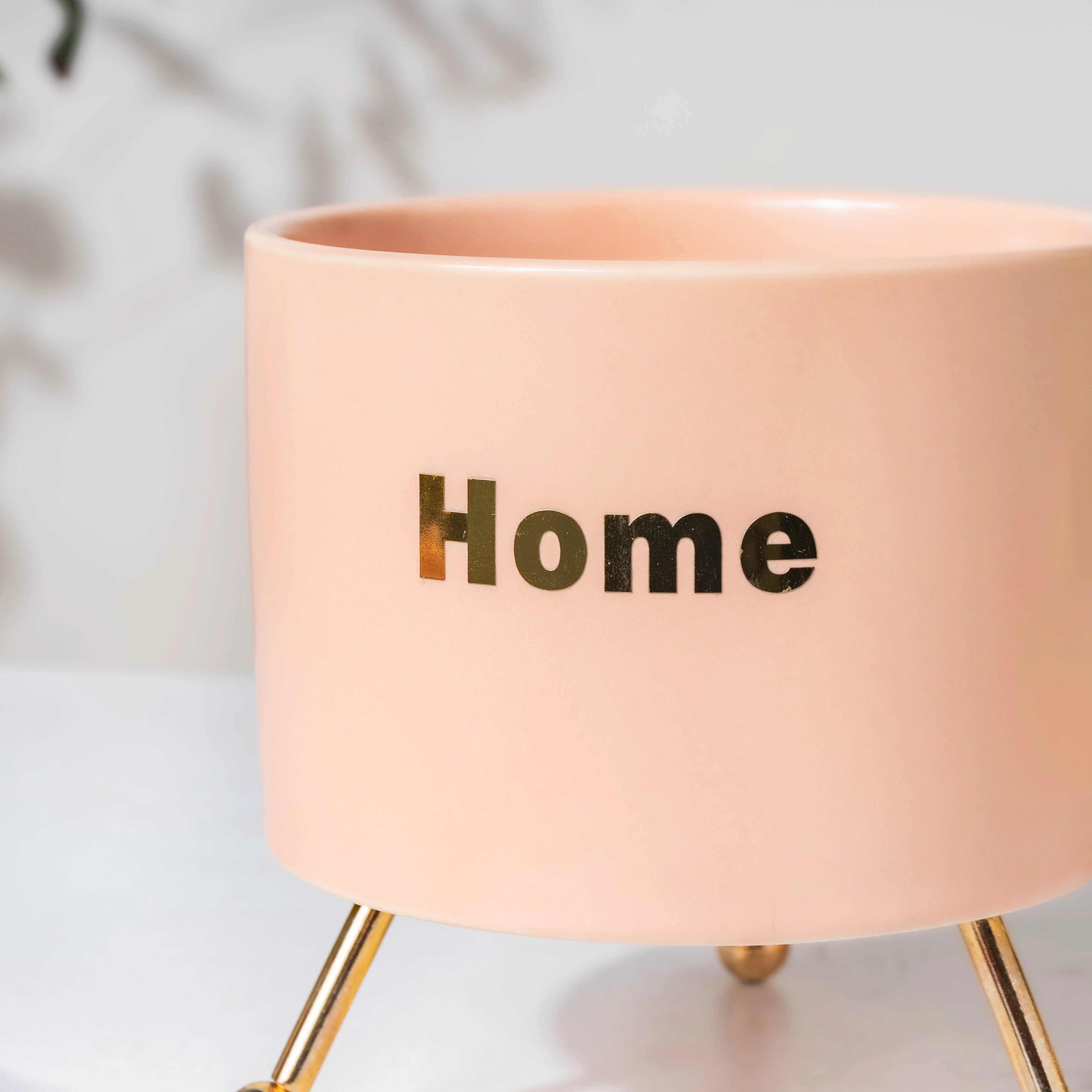 Home Ceramic Planter With Stand Pink - Image 4