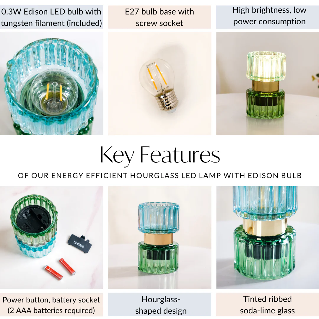 Hourglass Battery LED Lamp - Image 5