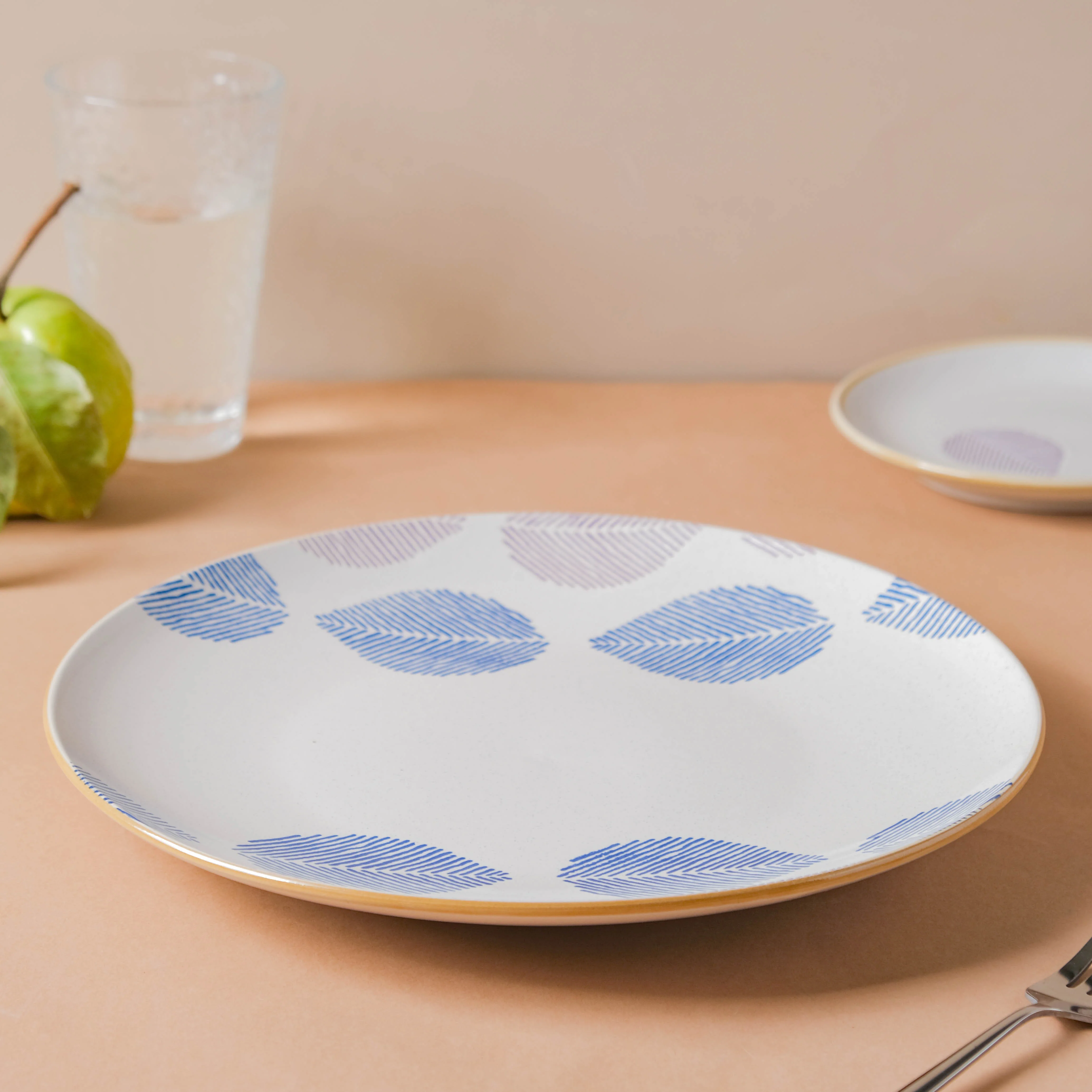 House of Eden Patterned Leaf Dinner Plate 11 Inch - Image 10