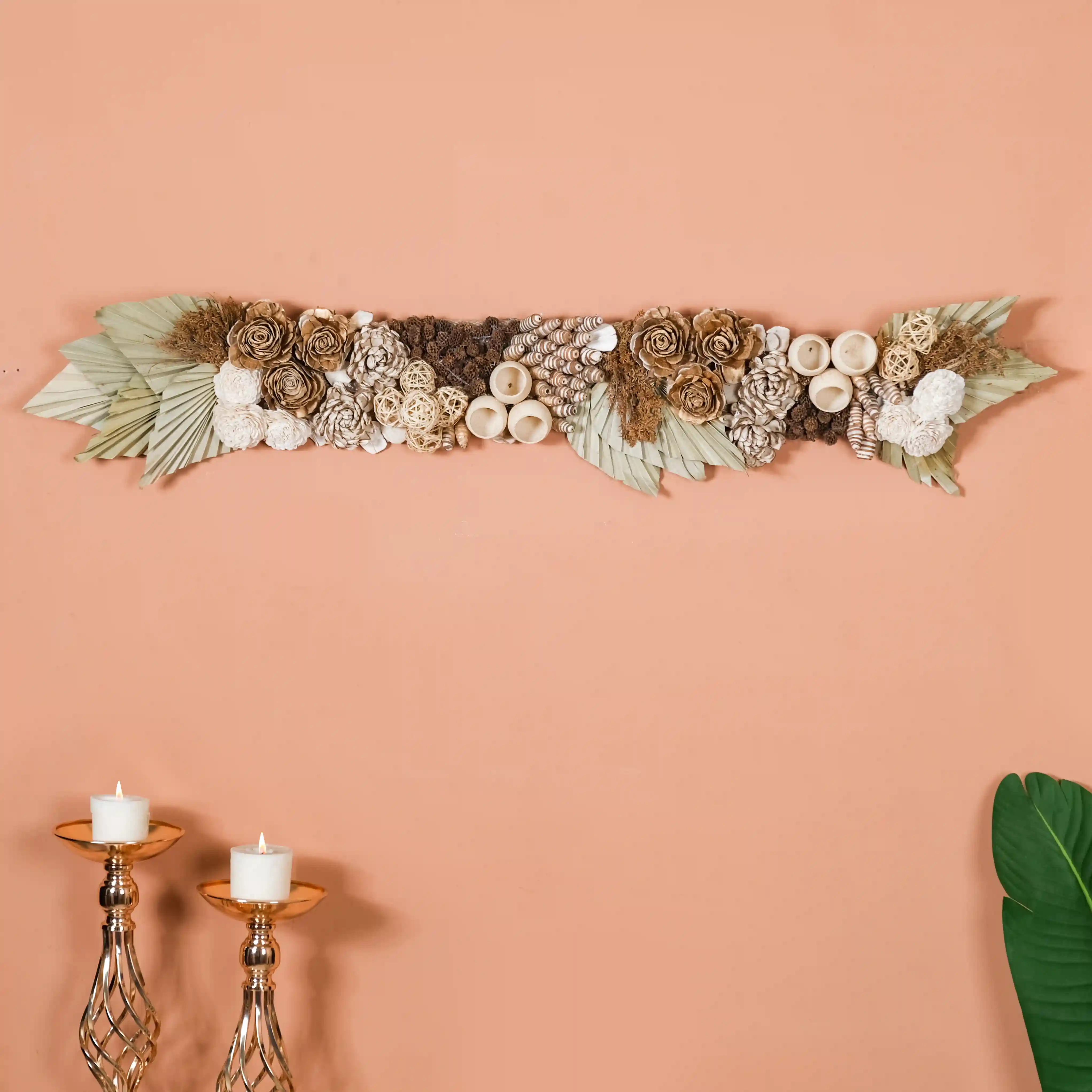 Hygge Sustainable Dried Flower Toran For Door - Image 2