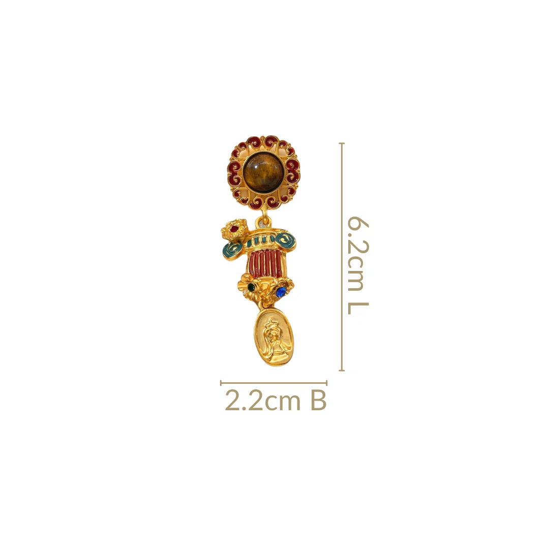 Imperial Grace Dangle Earrings - Image 3