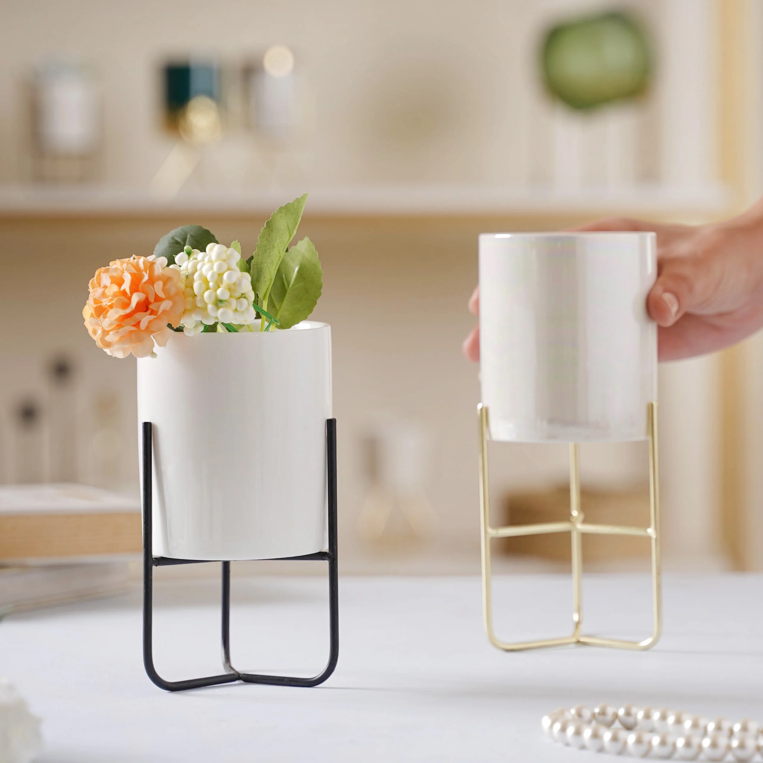 Indoor Porcelain Planters Large - Image 2