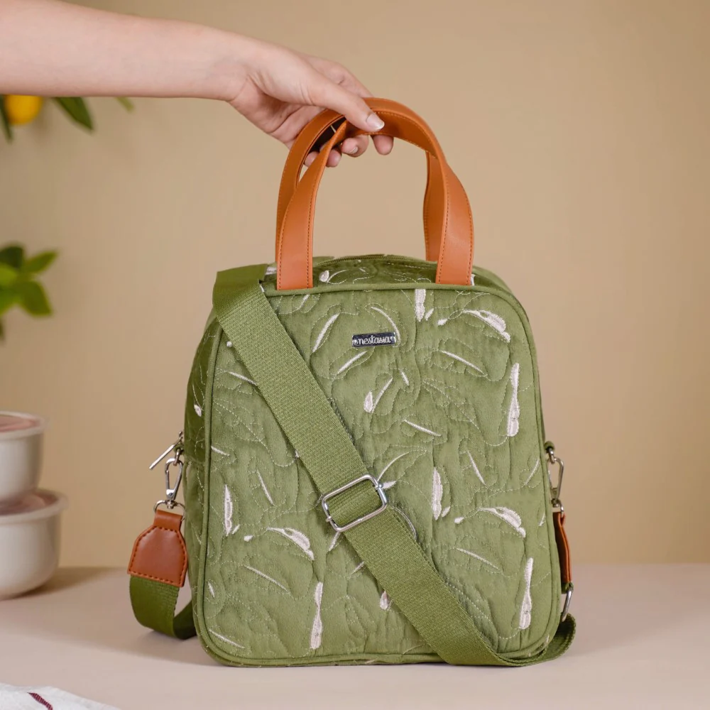 Insulated Lunch Bag For Office Green - Image 8