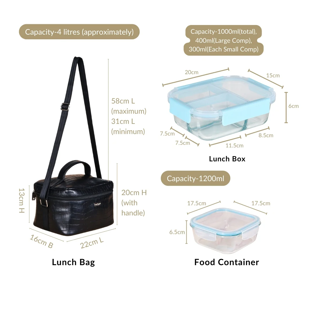 Insulated Lunch Bag With Microwave Safe Boxes - Image 5