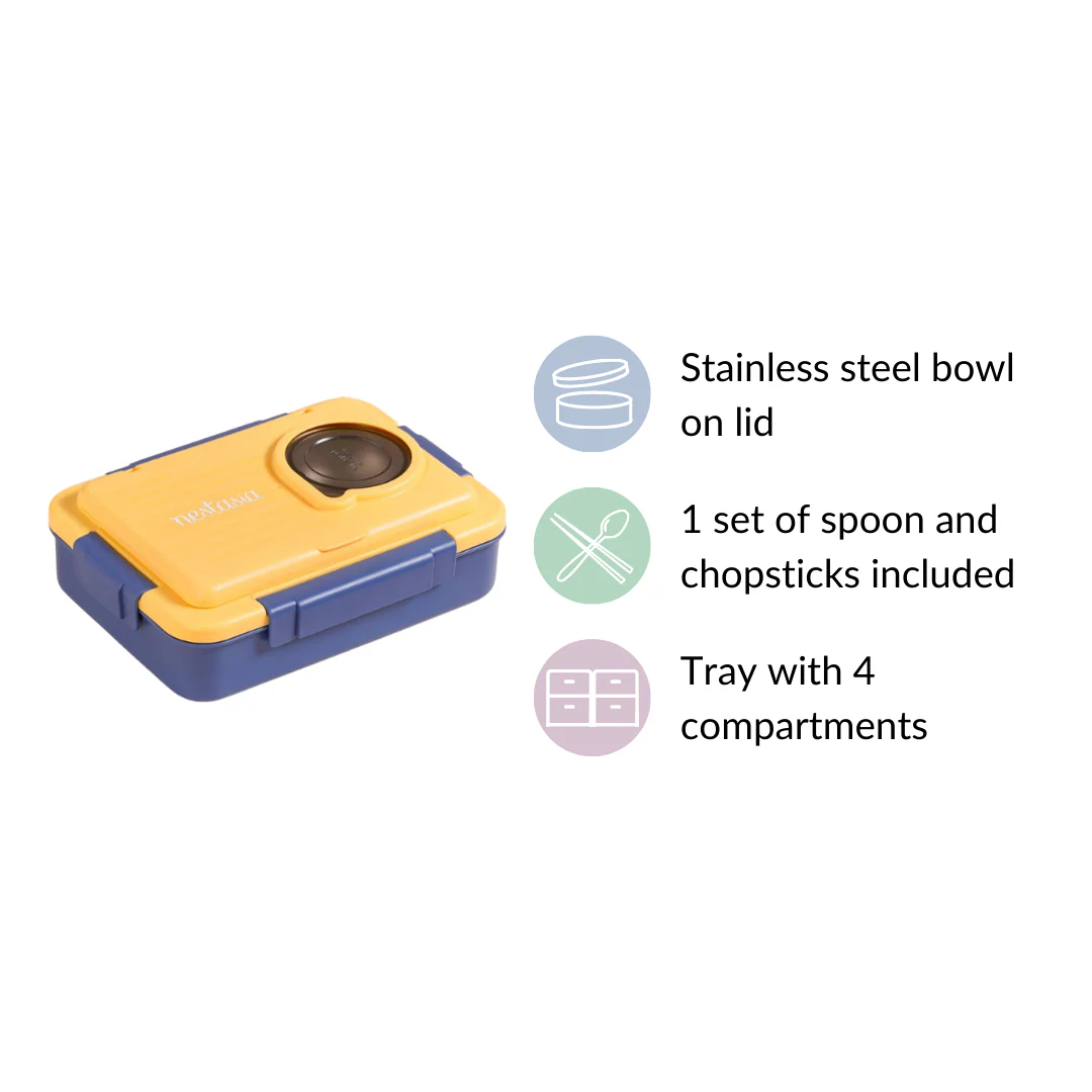 Blue insulated stainless steel tiffin box - Image 7