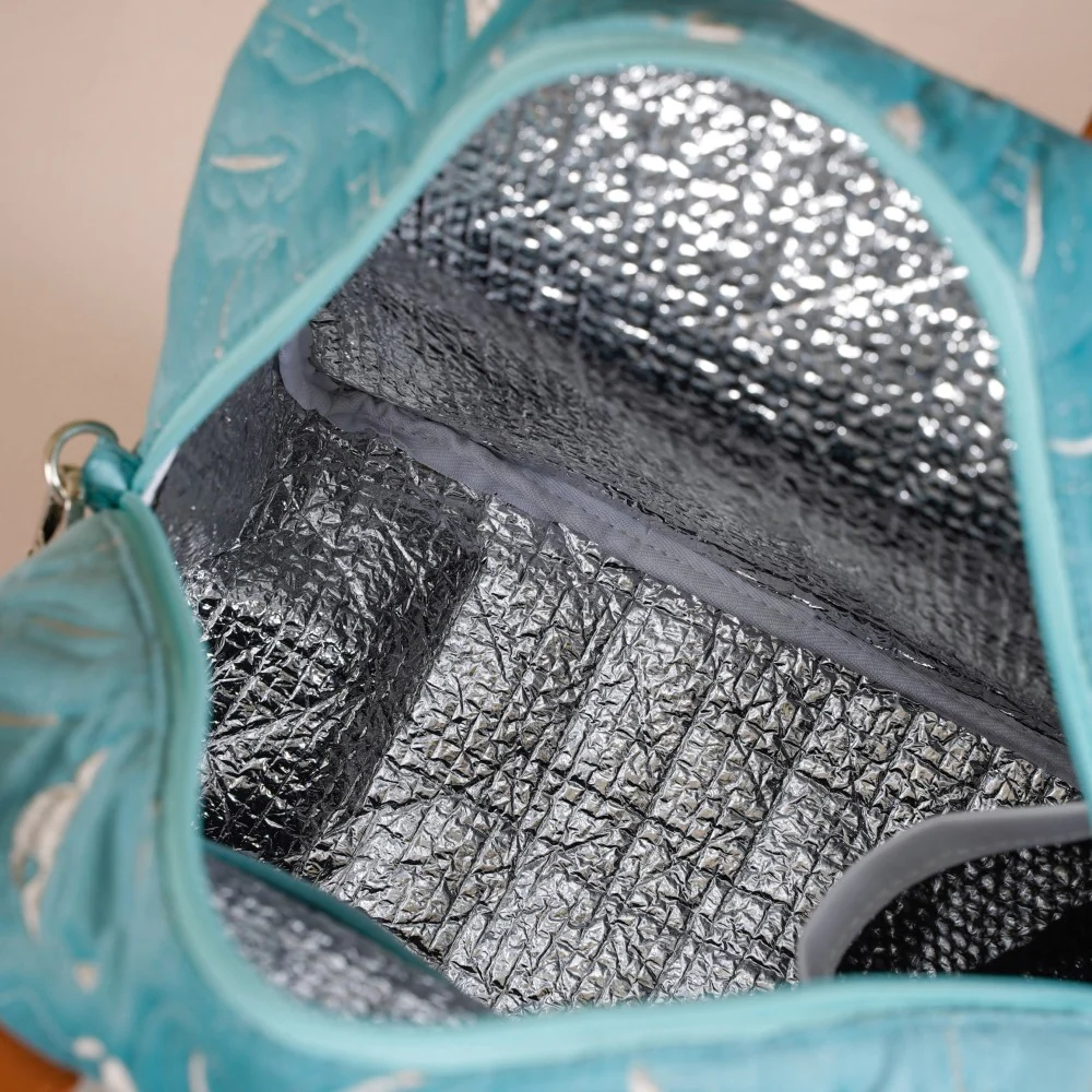 Insulated Tiffin Bag Light Blue - Image 6
