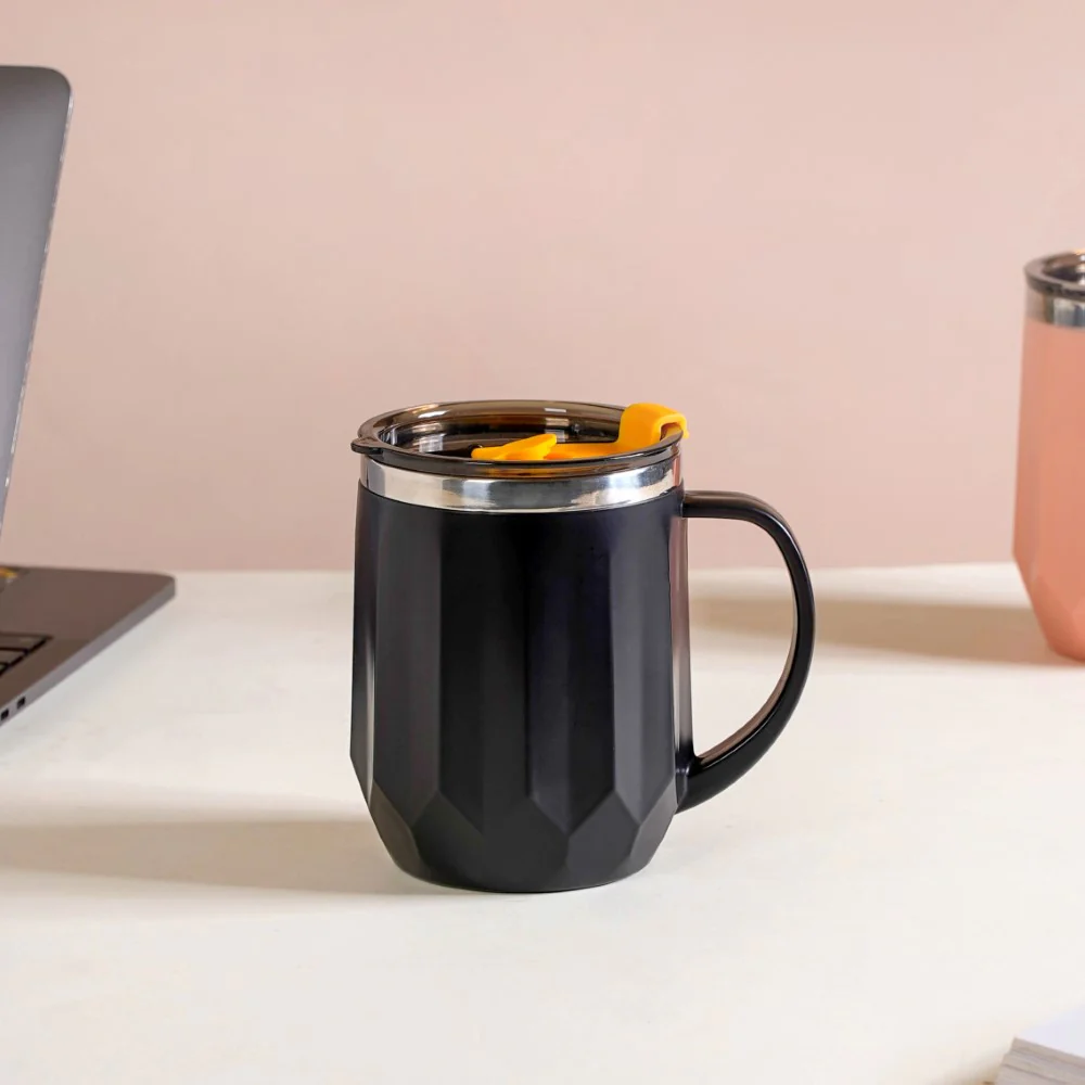 Travel Mug For Tea & Coffee Black 400ml
