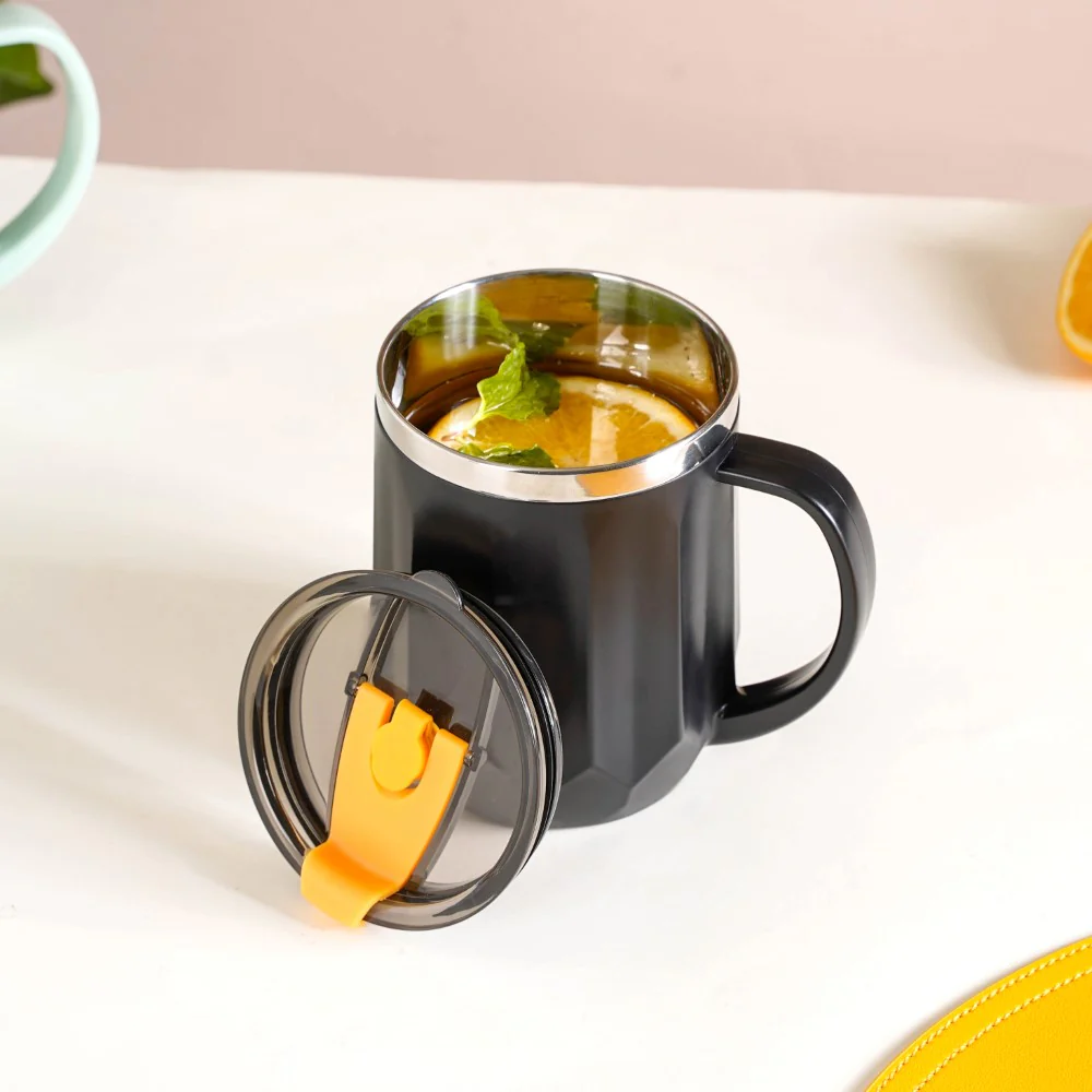 Travel Mug For Tea & Coffee Black 400ml - Image 5
