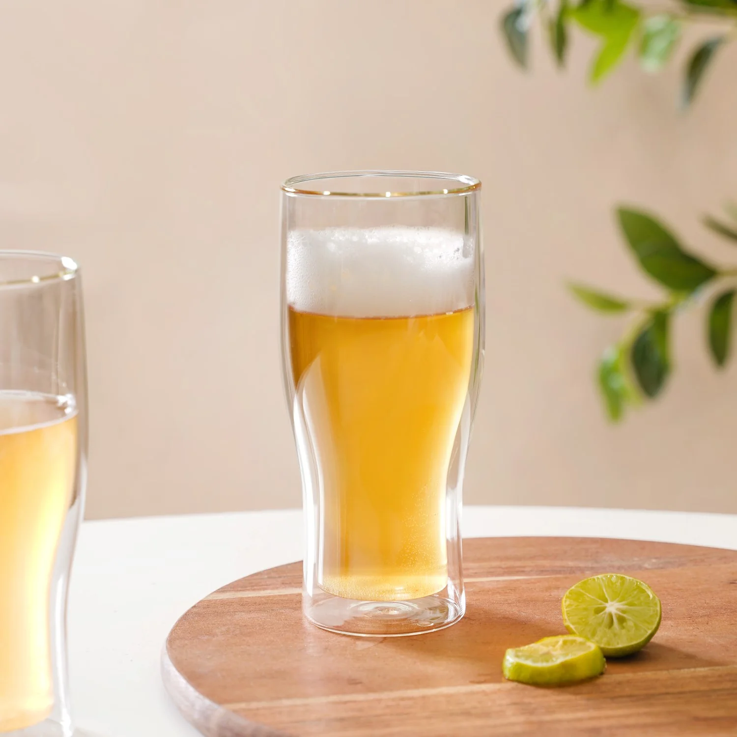 Irish Pint Beer Double Wall Glass Set Of 2 575ml - Image 7