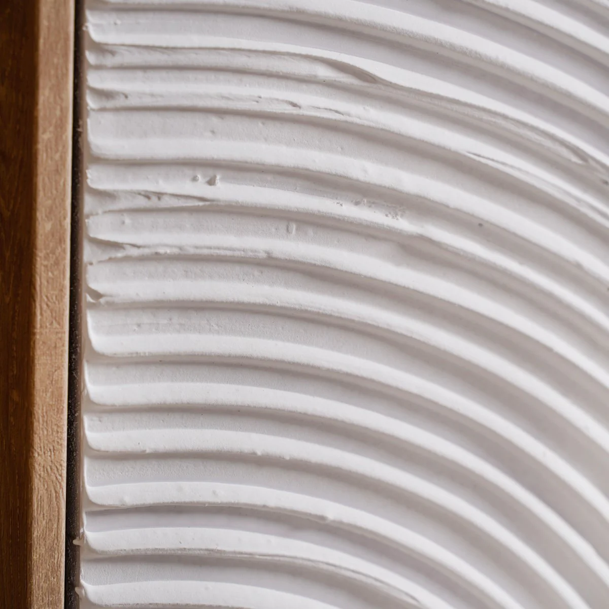 Japandi 3D Plaster Texture Framed Wall Art 32x24 Inch - Image 4