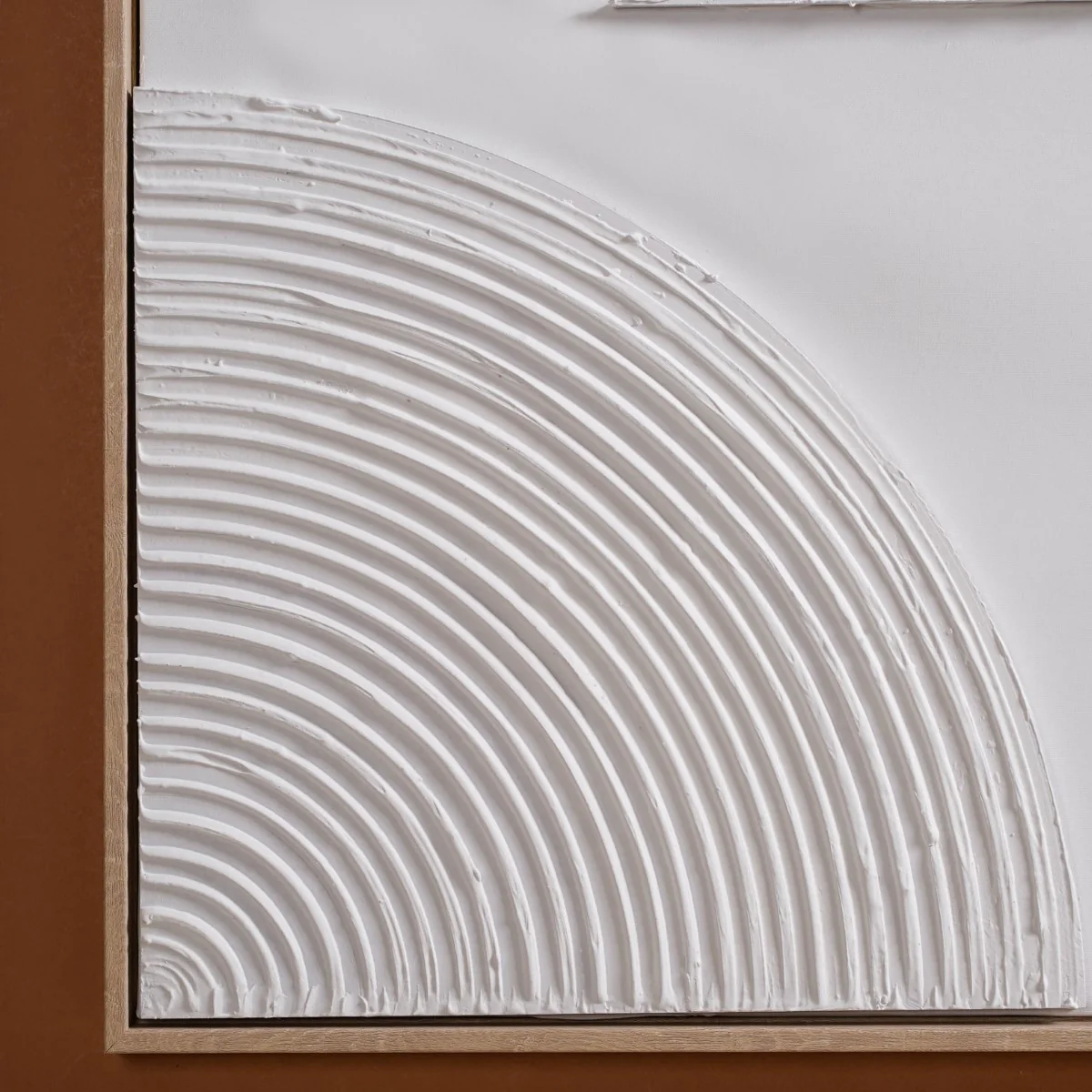 Japandi 3D Plaster Texture Framed Wall Art 32x24 Inch - Image 8