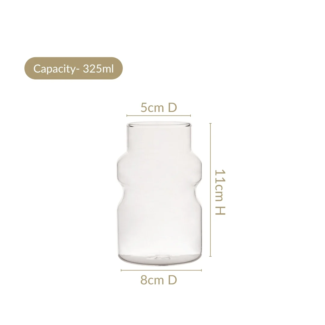 Japanese Style Glass Tumbler Set Of 2 325ml - Image 3