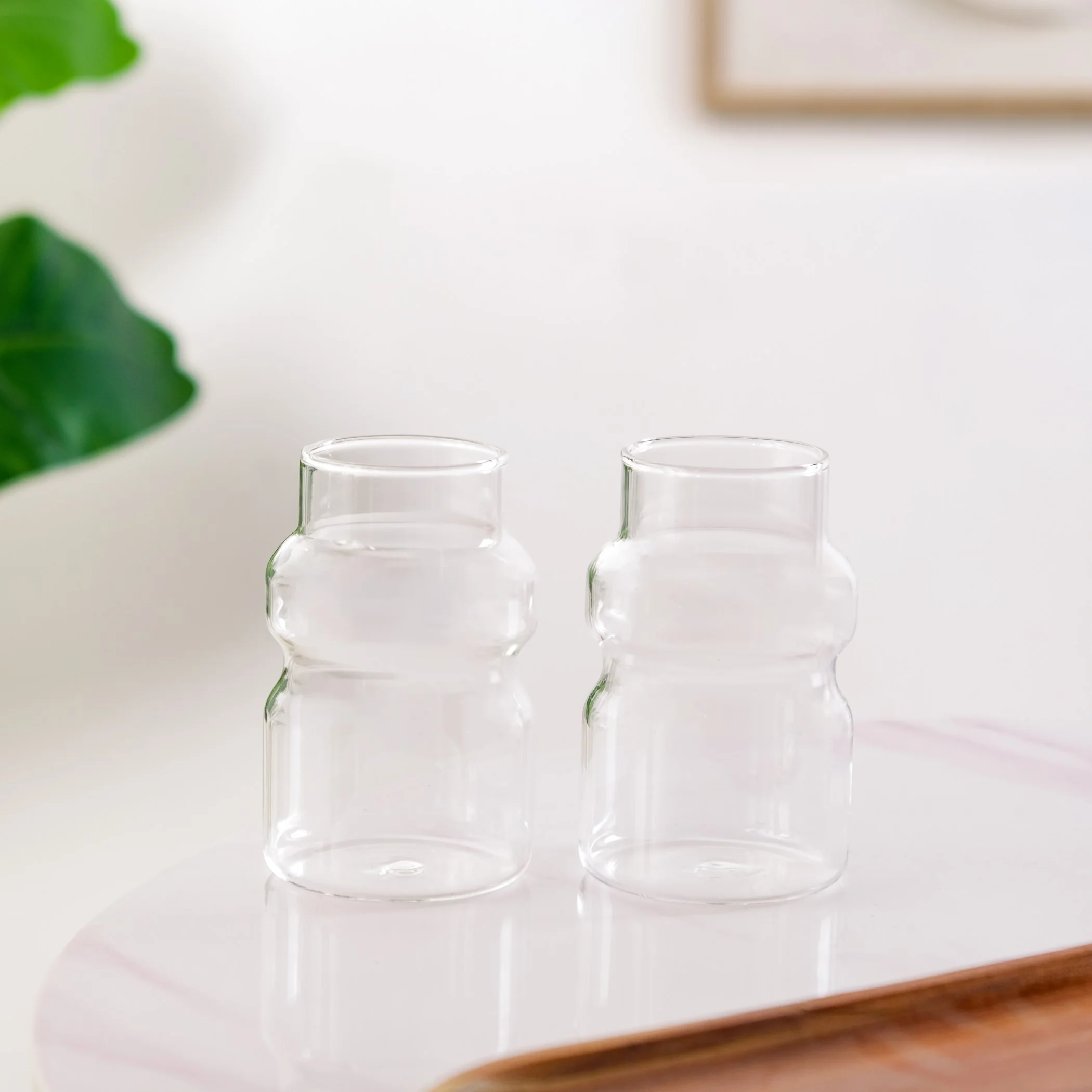 Japanese Style Glass Tumbler Set Of 2 325ml - Image 5