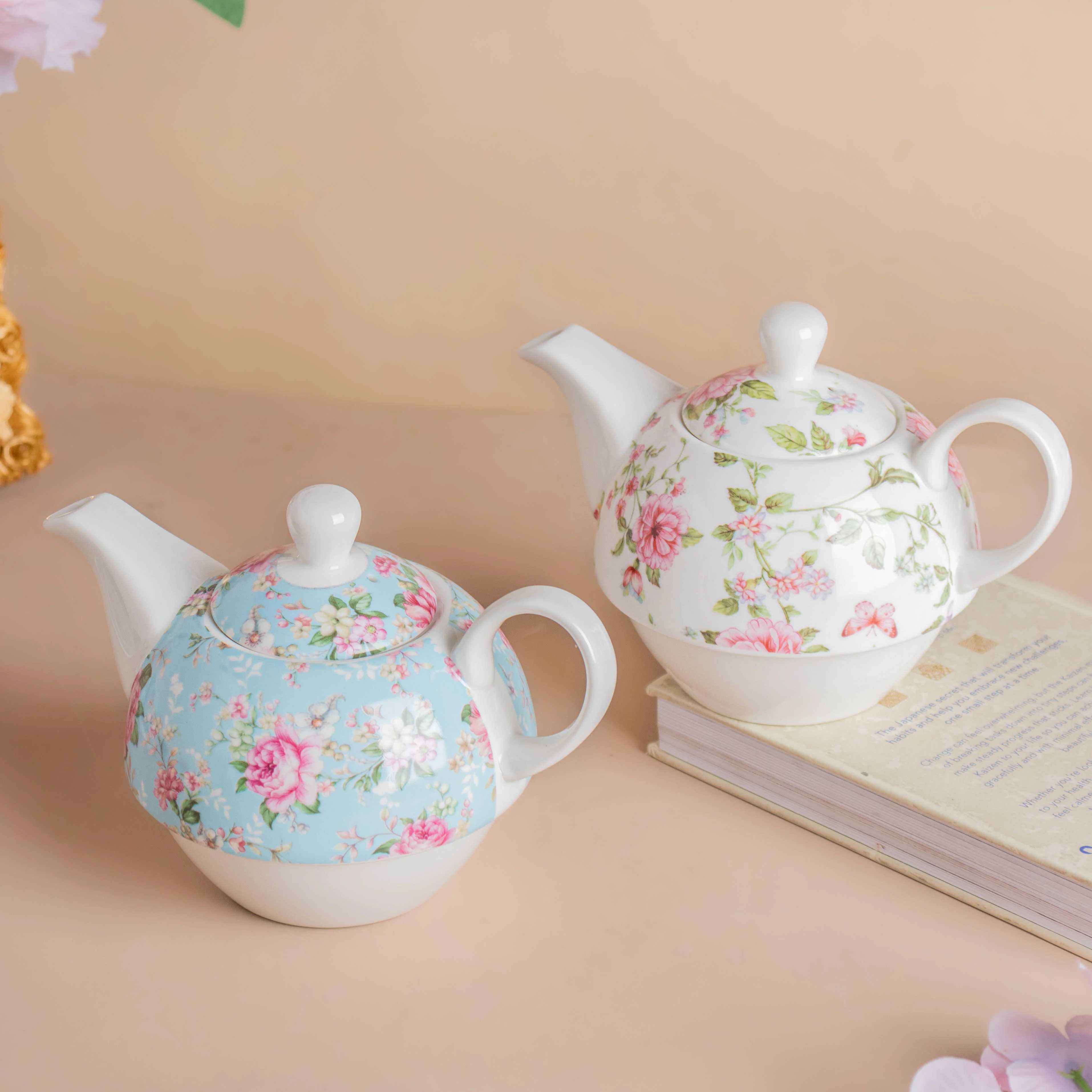 JARDIN Floral Teapot Cup and Saucer - Image 10