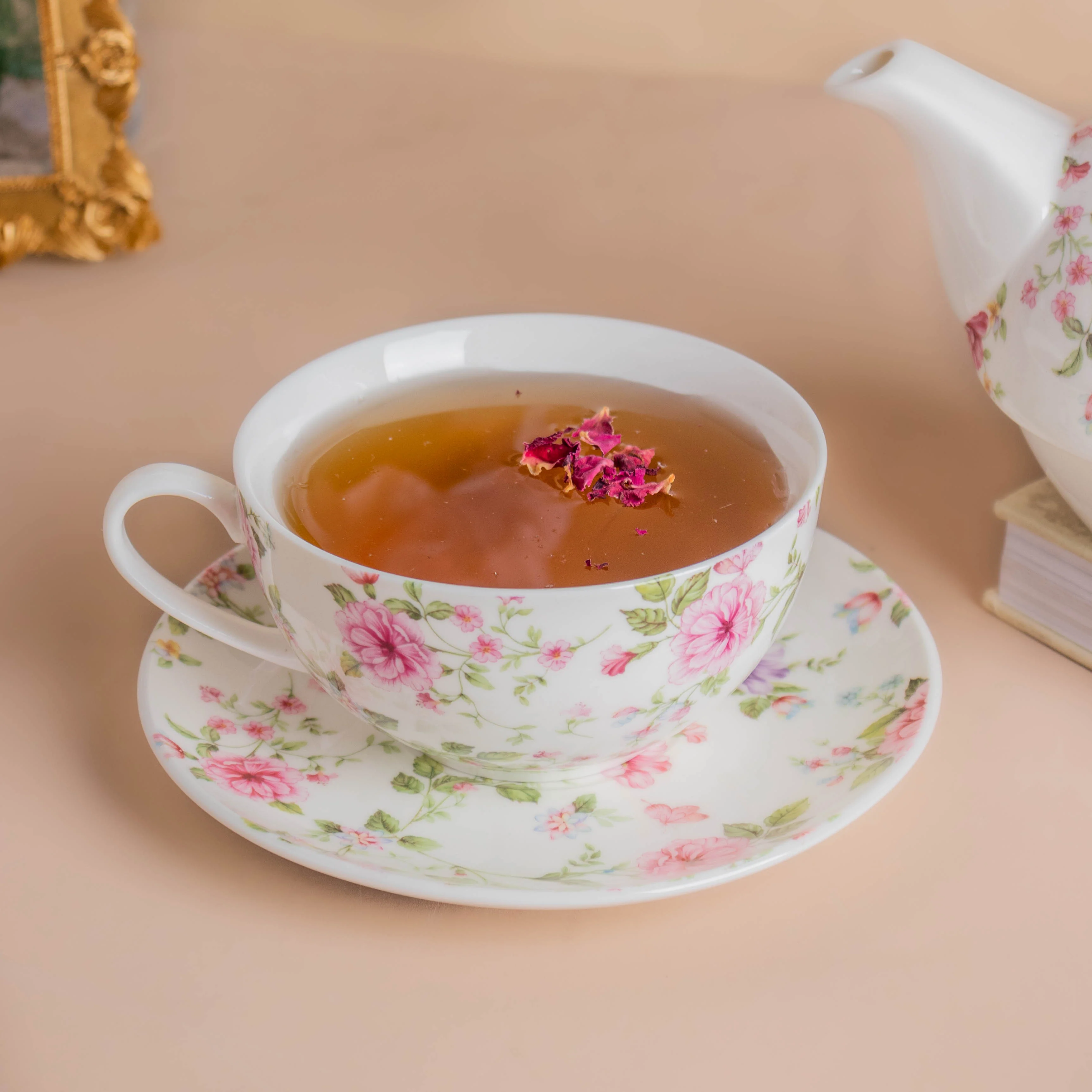 JARDIN Floral Teapot Cup and Saucer - Image 7