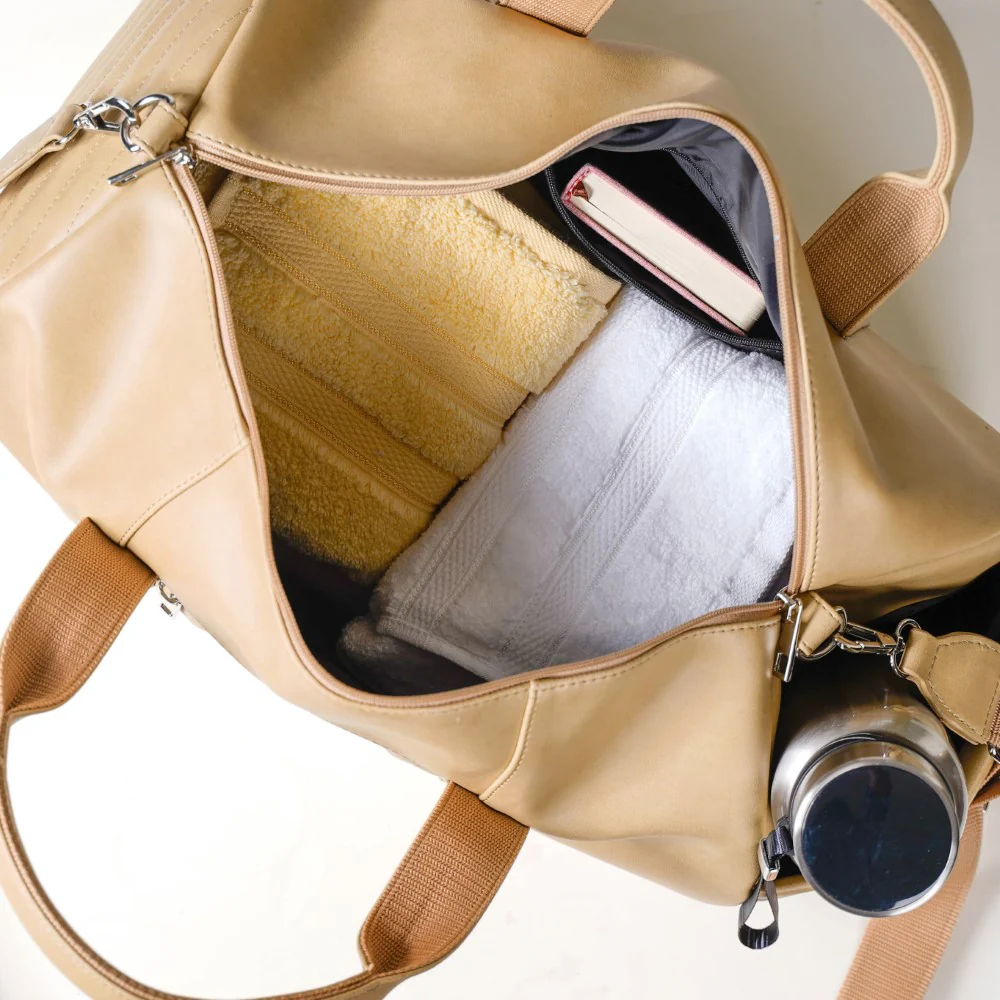Jet-Setter Duffel Bag Beige Set Of 2 - Image 6