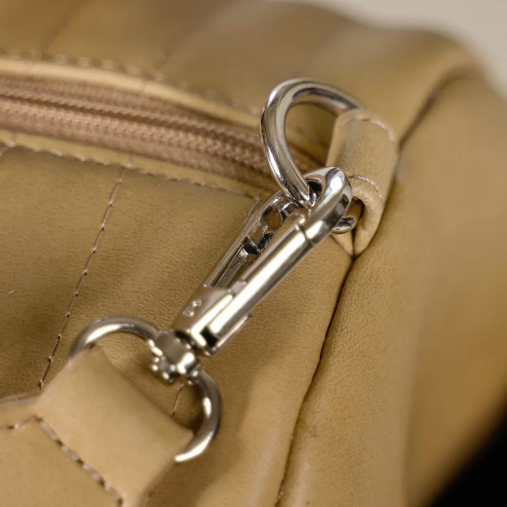 Jet-Setter Duffle Bag Beige Small 14x7 Inch - Image 10