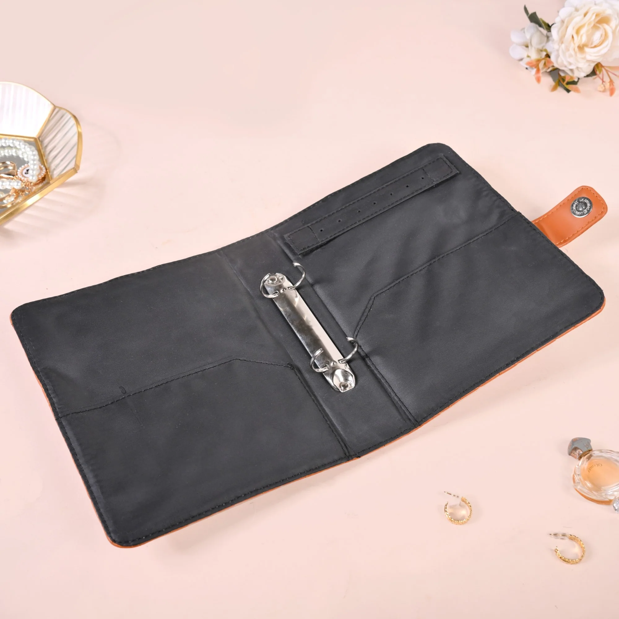 Jewellery Organiser And Storage Bag Brown - Image 7