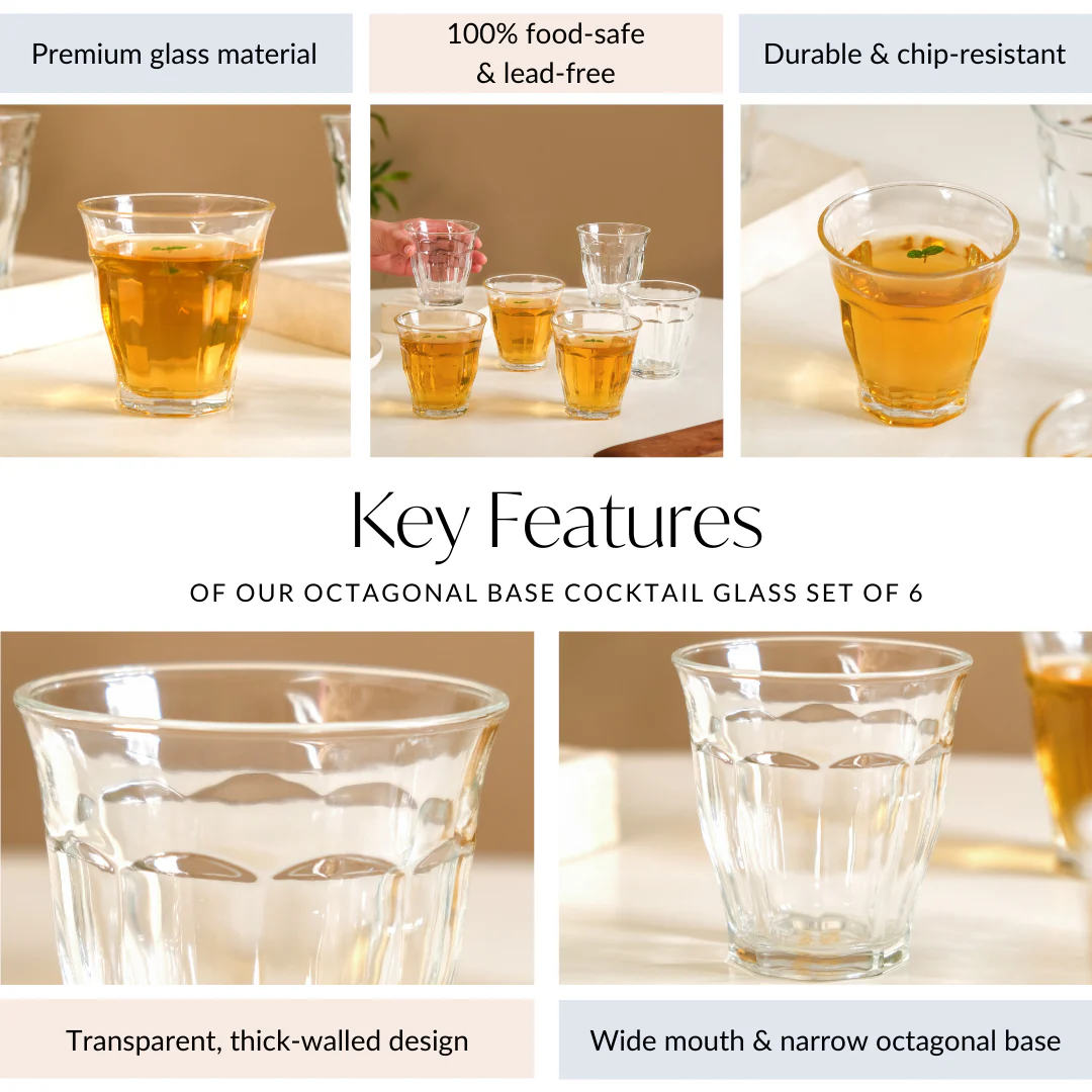 Juice Water Glasses Set Of 6 250ml - Image 5