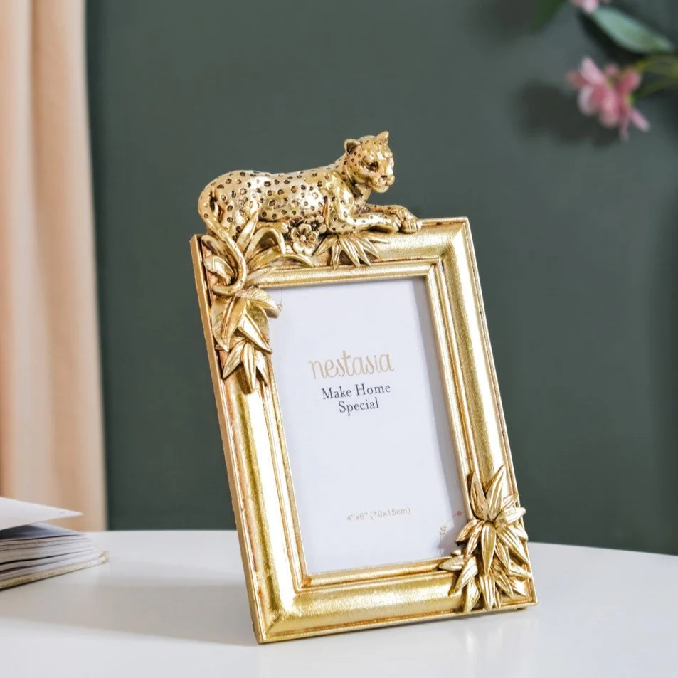 Jungle Resin Photo Frame Gold 8"x6"