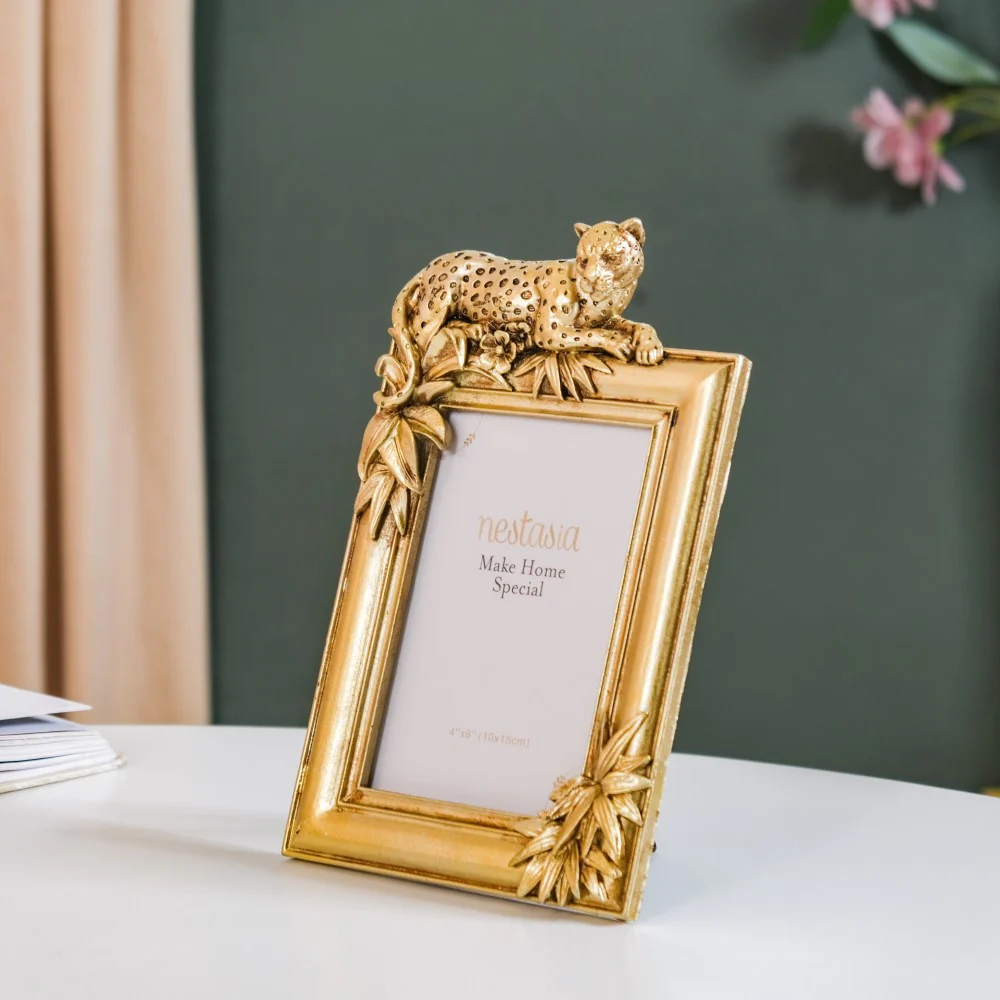 Jungle Resin Photo Frame Gold 8"x6" - Image 4