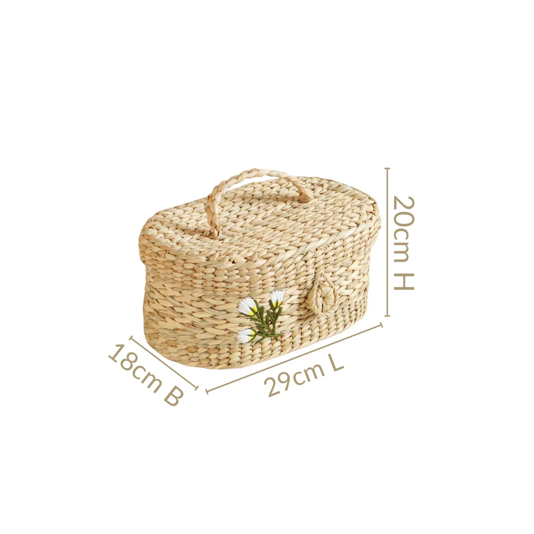 Kauna Grass Storage Basket – Eco-Friendly Handcrafted Organizer - Image 3