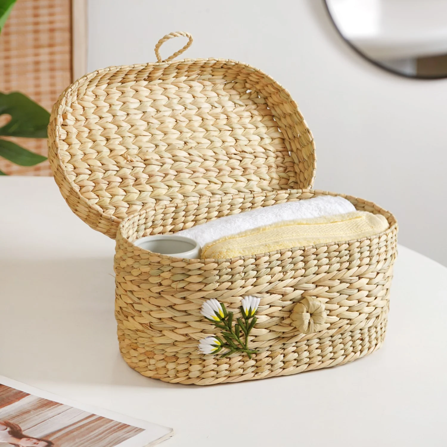 Kauna Grass Storage Basket – Eco-Friendly Handcrafted Organizer - Image 5