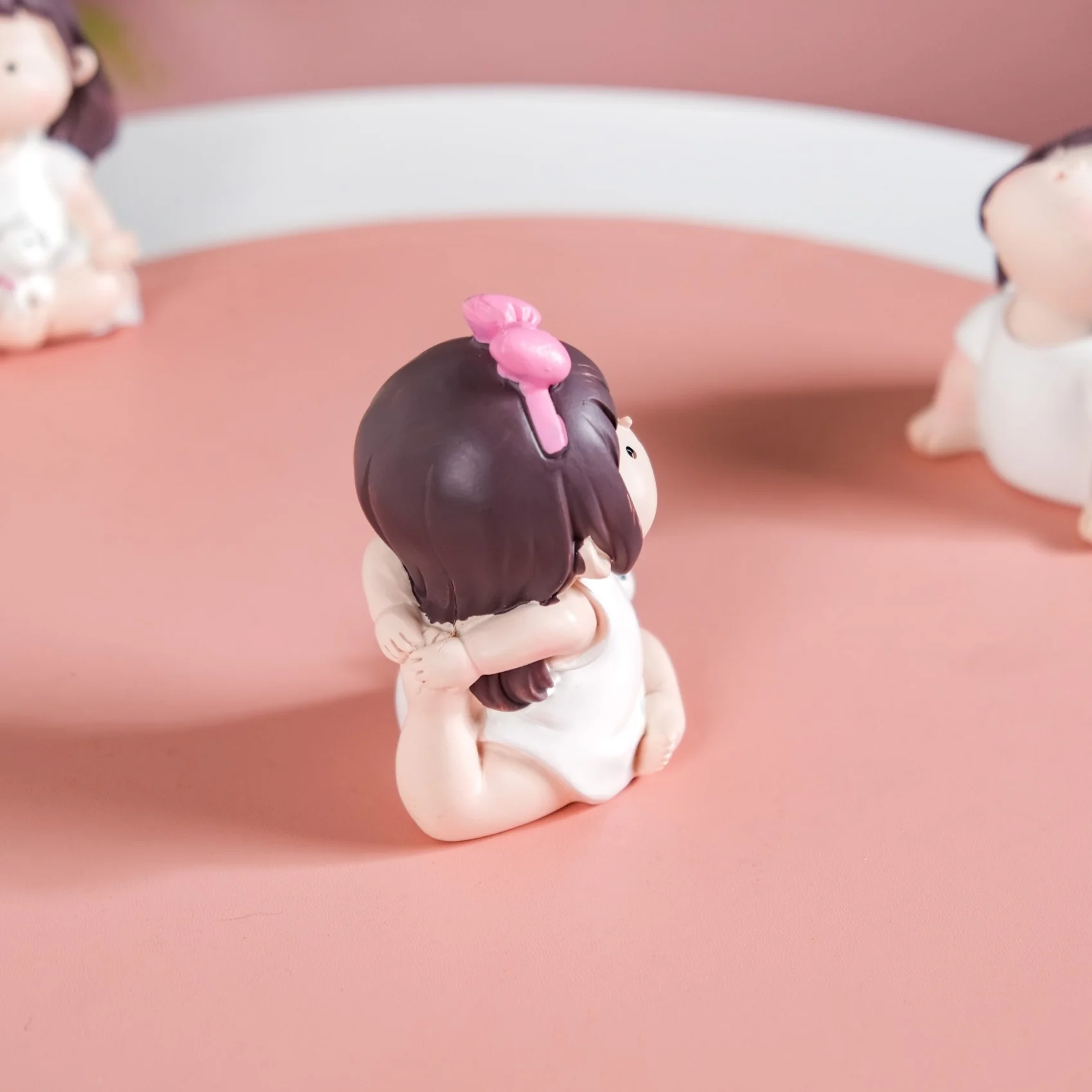 Kawaii Little Girl Yoga Showpiece Set Of 4 - Image 10