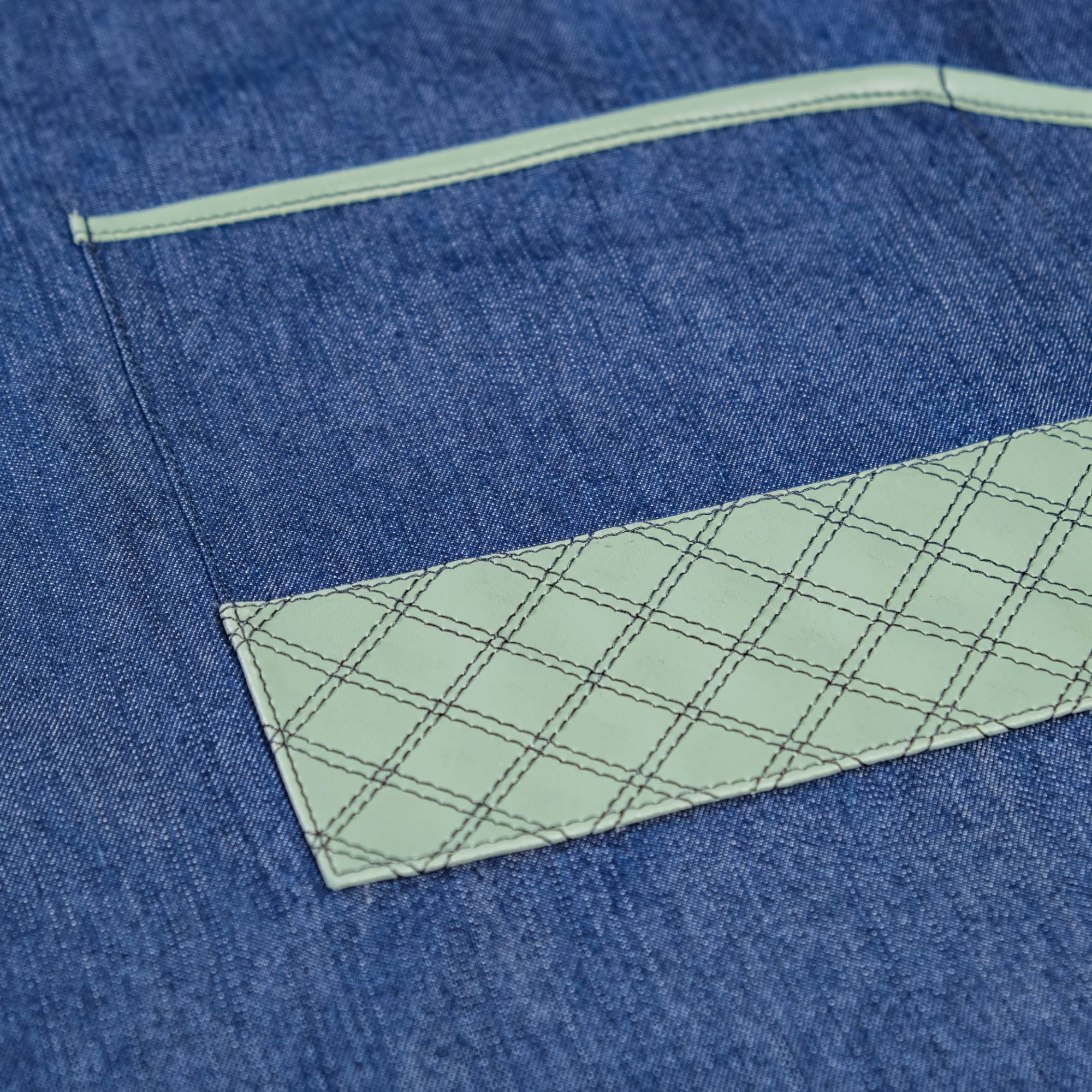 Kitchen Apron With Pockets Mint Green - Image 15