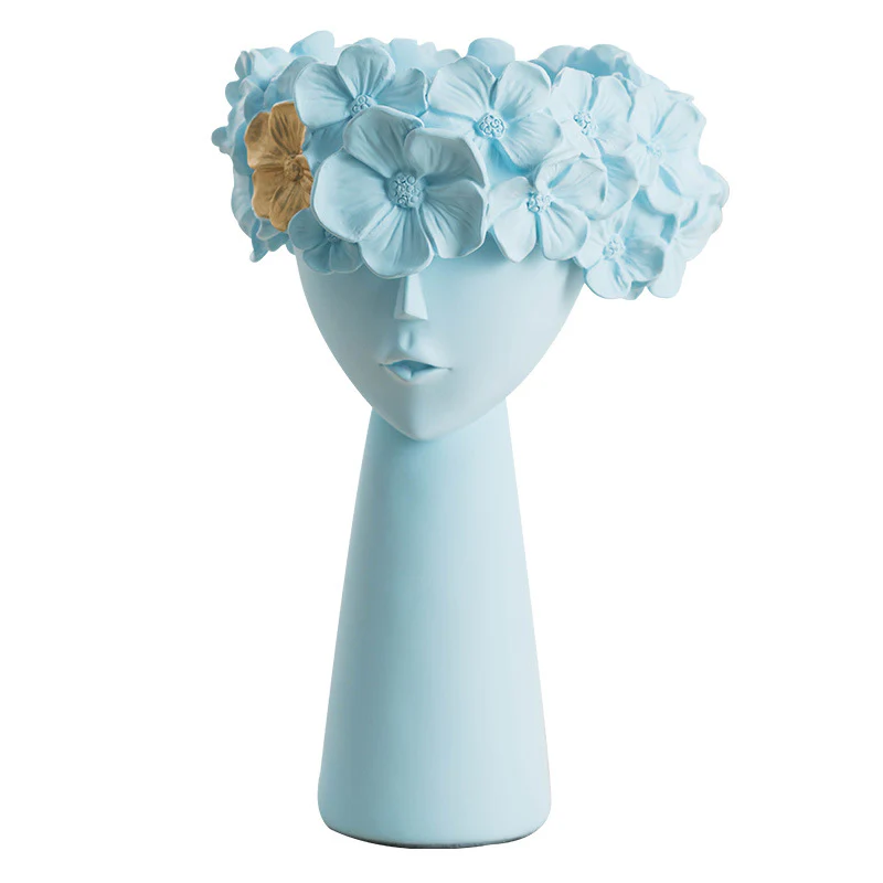 Charming Lady Blue Vase - Image 12
