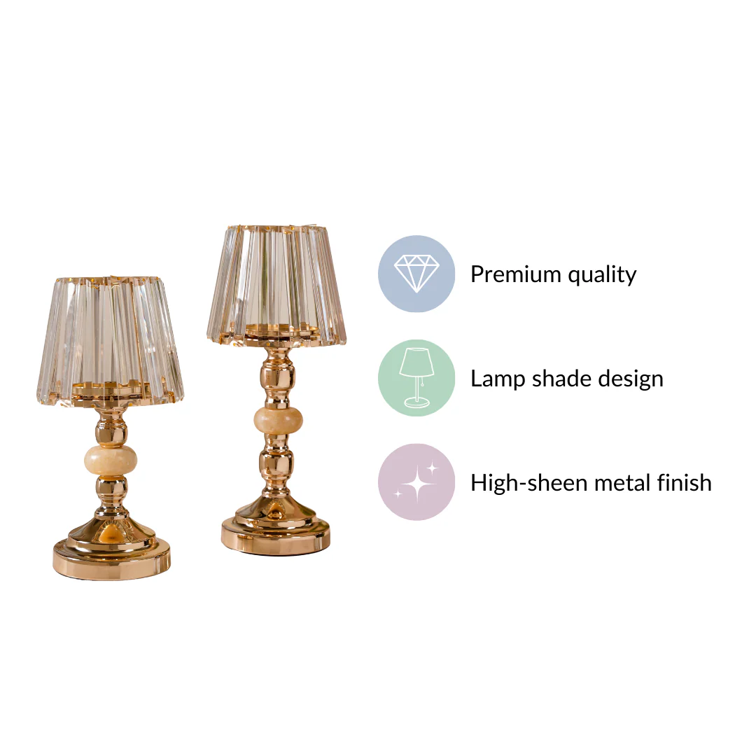 Lamp Shade Candle Holder Stand Set Of 2 - Image 5
