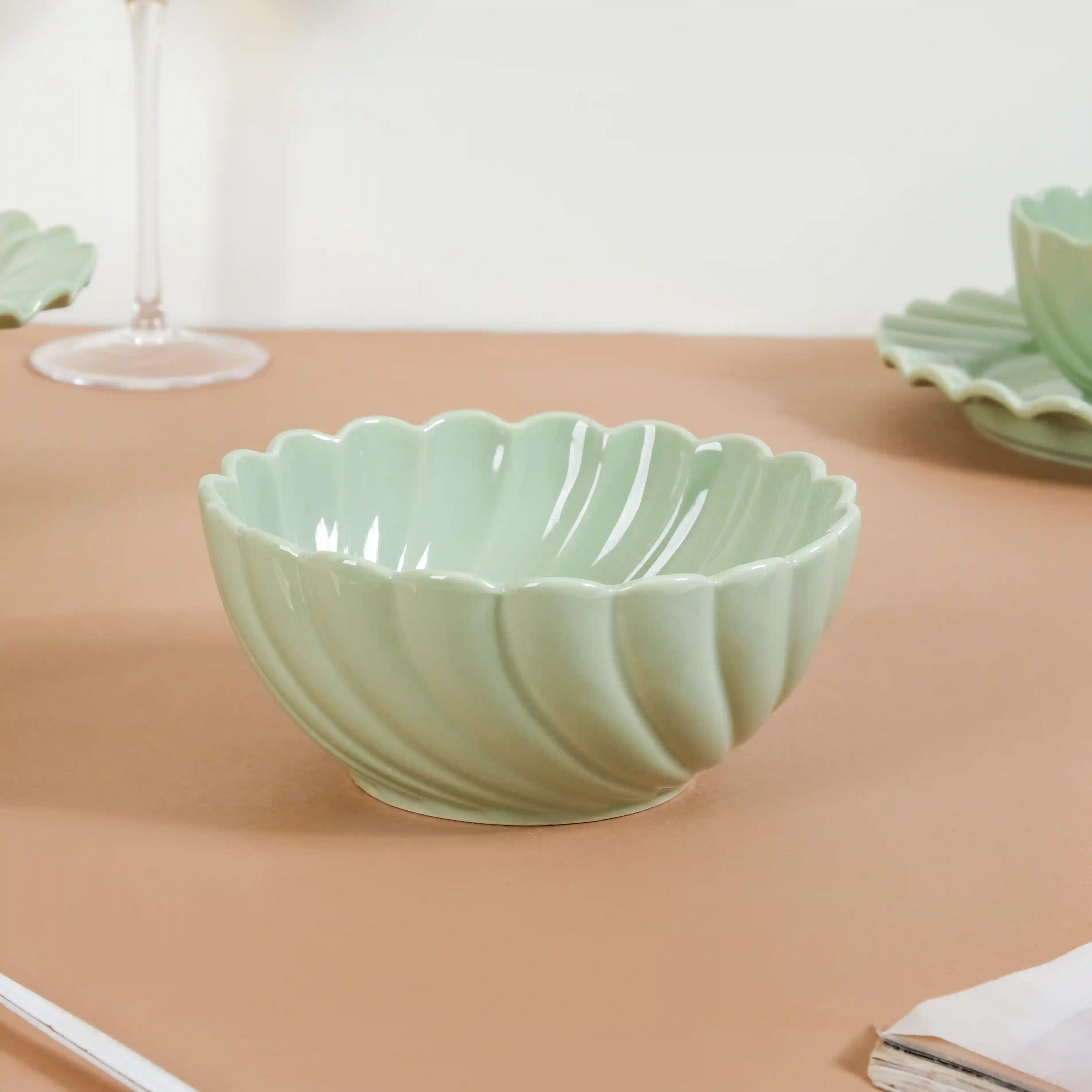 Lao Luxury 22 Piece Dinner Set For 6 Mint Green - Image 15