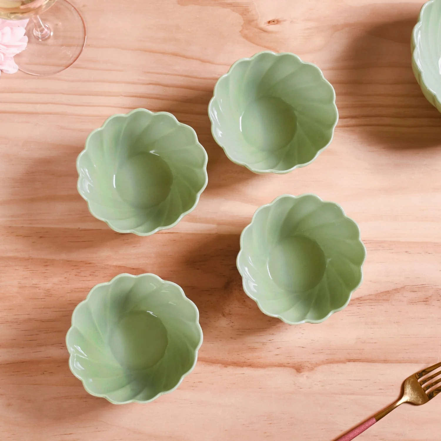 Lao Luxury Ceramic Side Bowls Set Of 4 300ml - Image 2