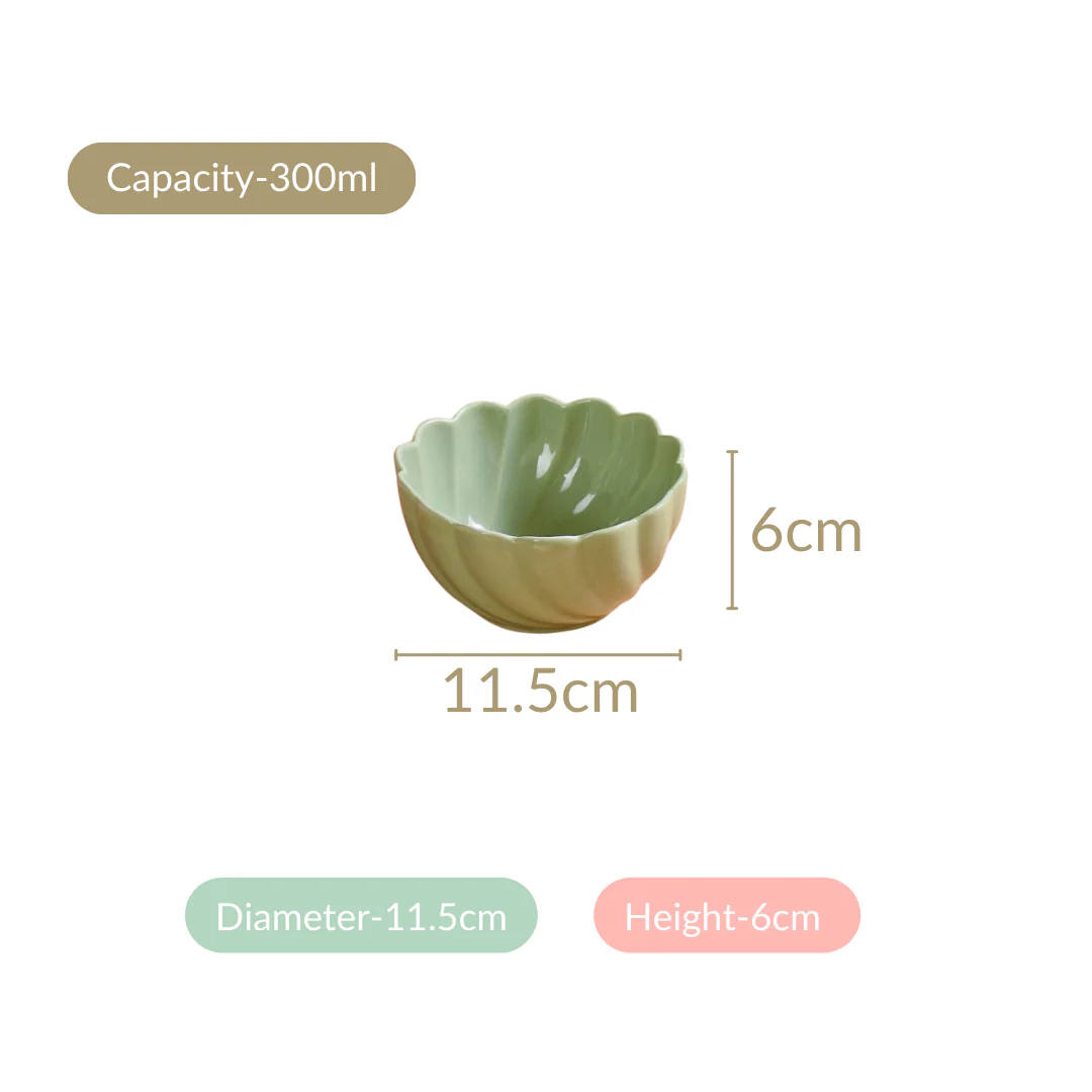 Lao Luxury Ceramic Side Bowls Set Of 4 300ml - Image 3